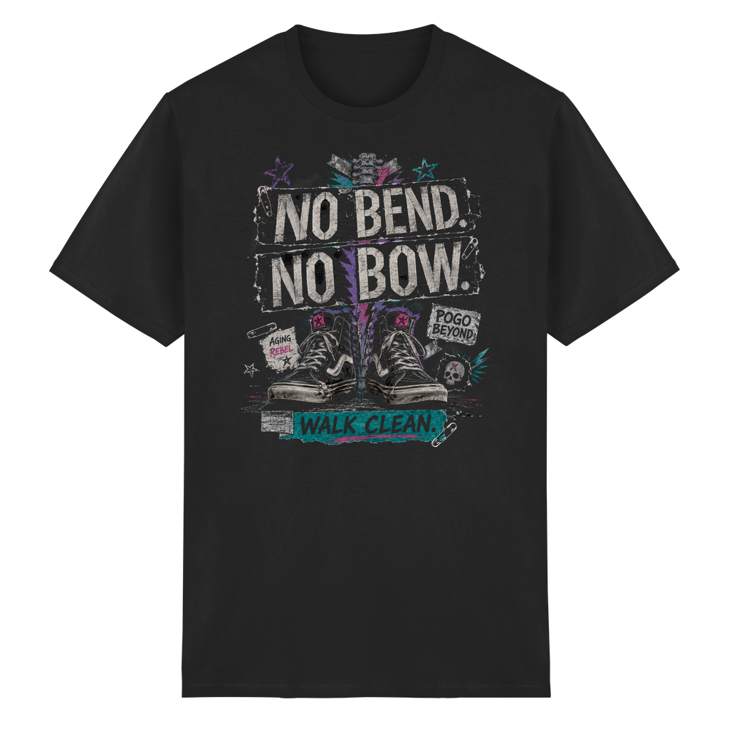 NO BEND. NO BOW. - Heavy Cotton T-Shirt