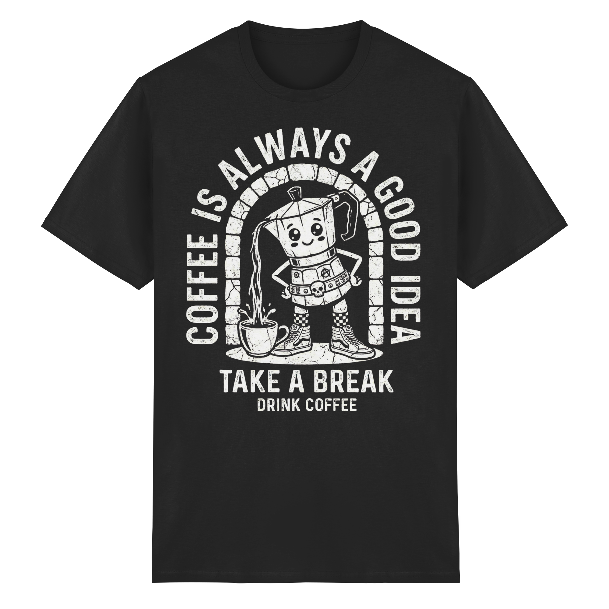 PUNK BREW – Coffee Is Always A Good Idea - Heavy Cotton T-Shirt