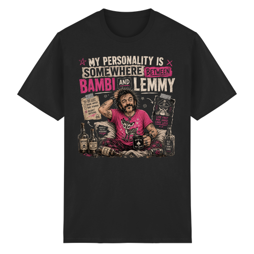 BETWEEN BAMBI & LEMMY - Heavy Cotton T-Shirt