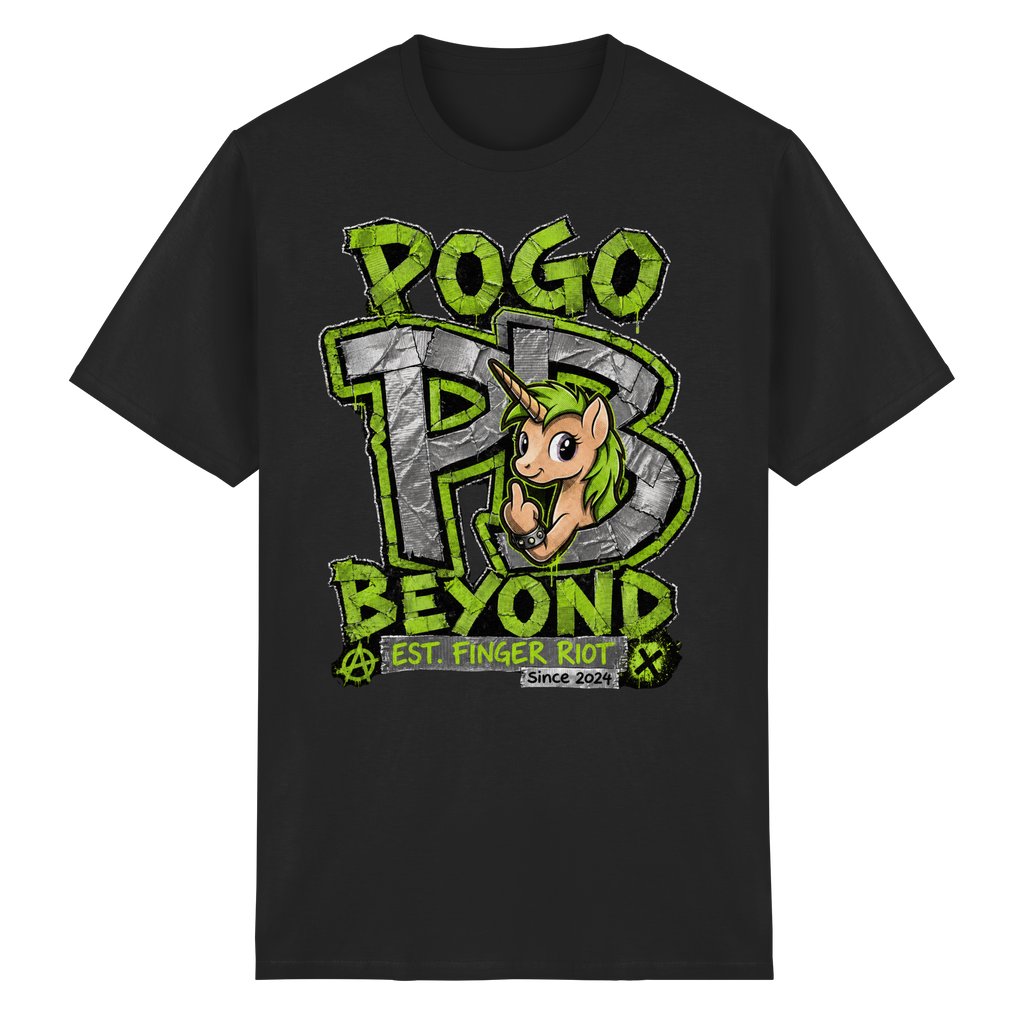POGO BEYOND LOGO Green - Heavy Cotton T-Shirt