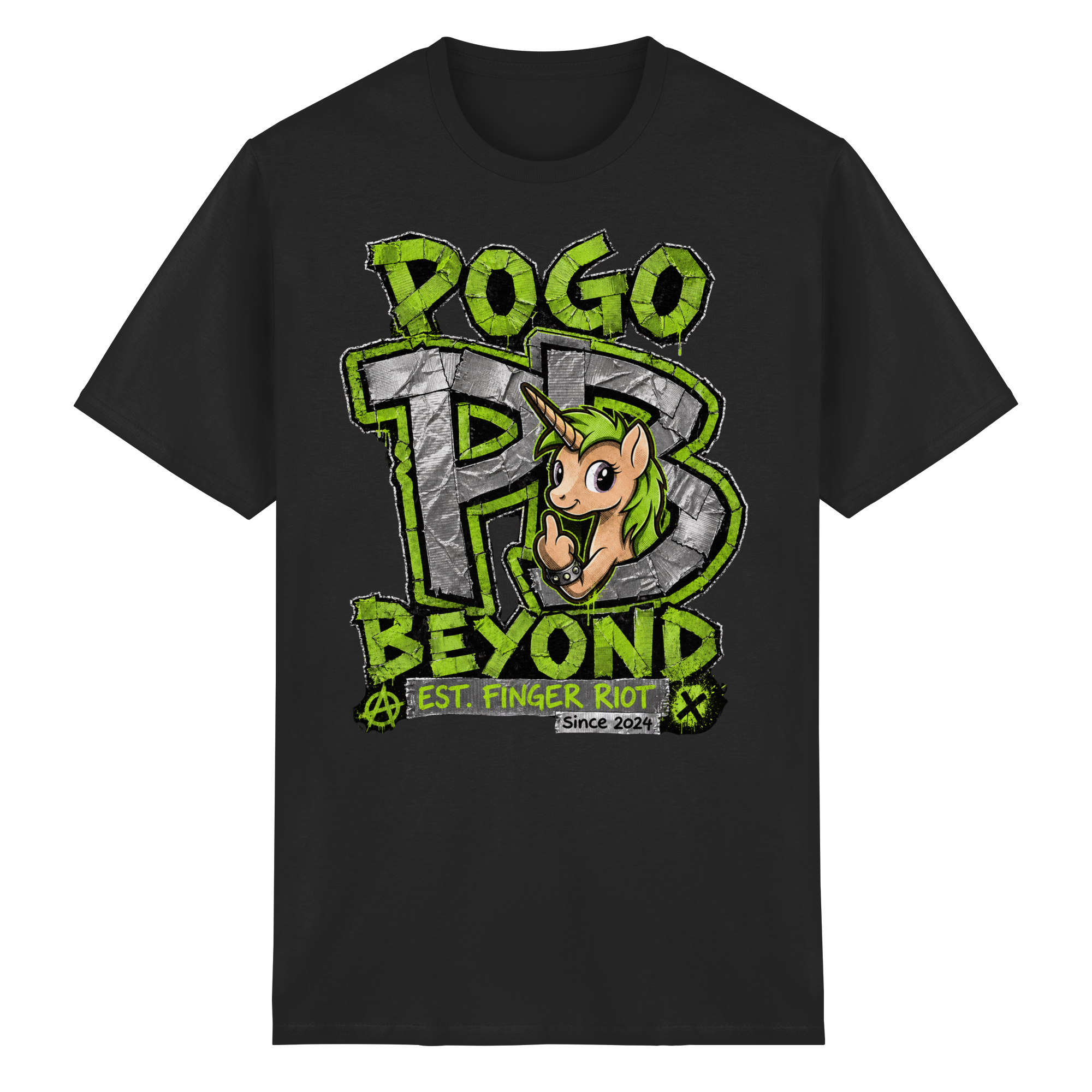 POGO BEYOND LOGO Green - Heavy Cotton T-Shirt