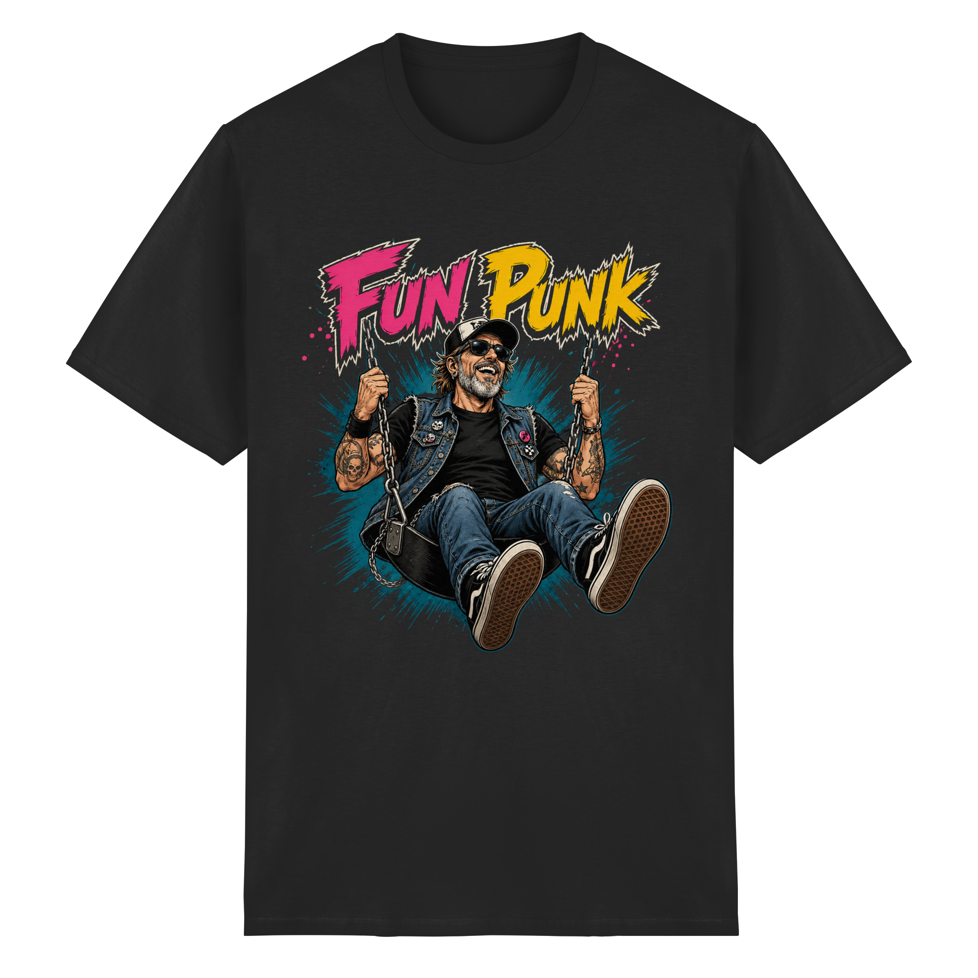 FUN PUNK SWING - Heavy Cotton T-Shirt