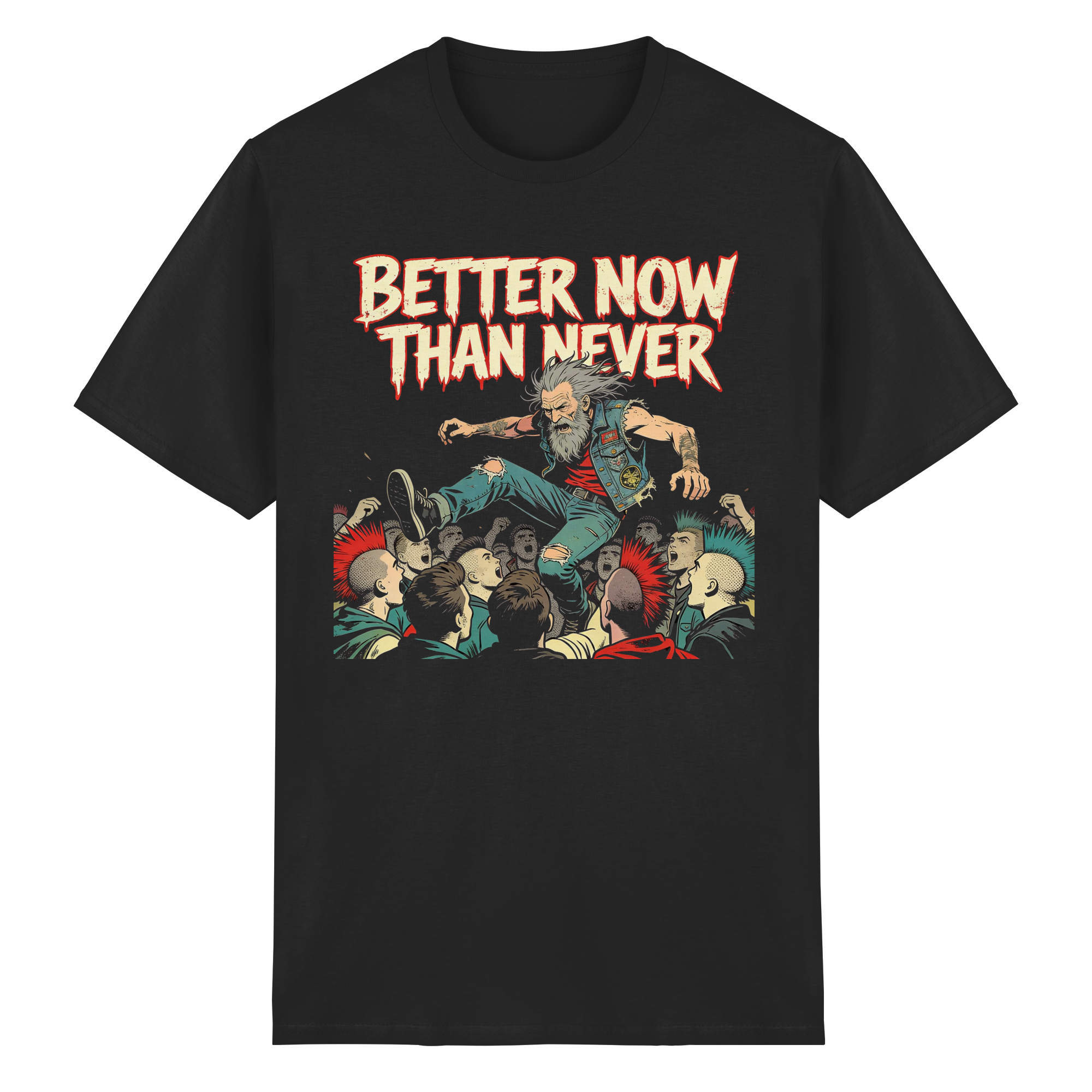 BETTER NOW THAN NEVER - Heavy Cotton T-Shirt