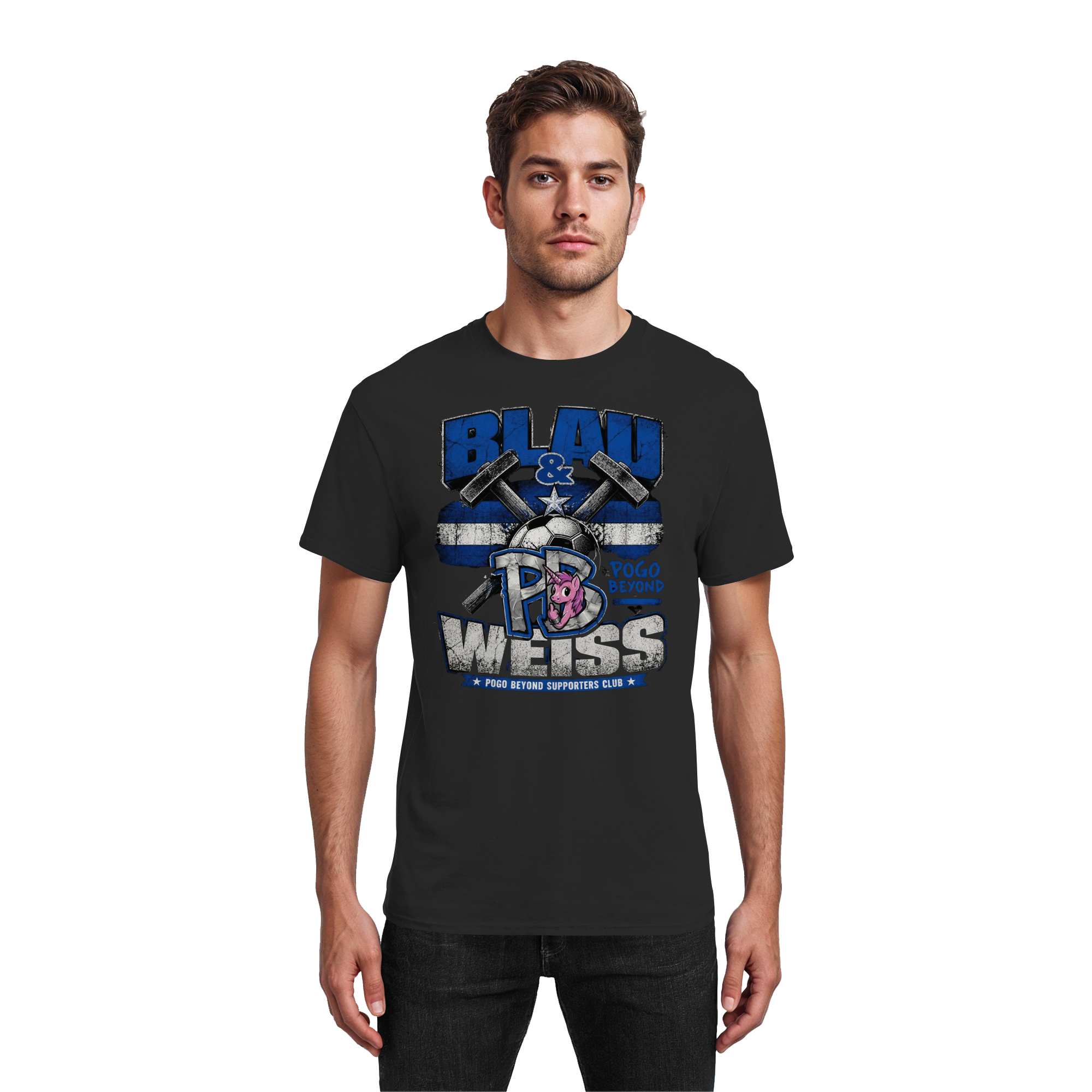 BLAU & WEISS POGO BEYOND - Heavy Cotton T-Shirt