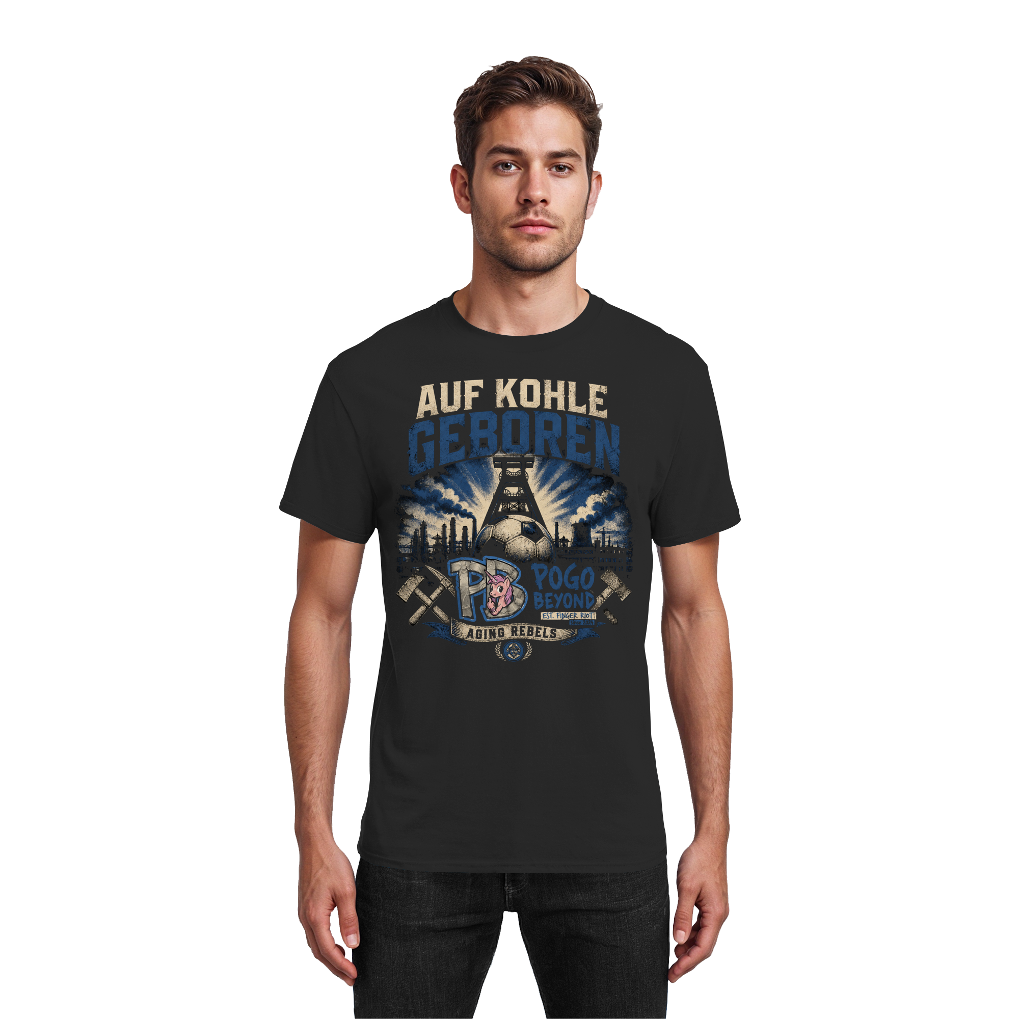 AUF KOHLE GEBOREN - Heavy Cotton T-Shirt