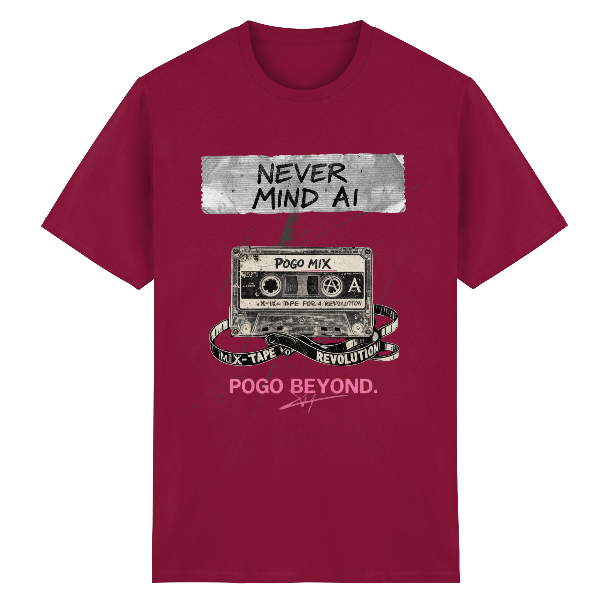 NEVER MIND AI - Heavy Cotton T-Shirt