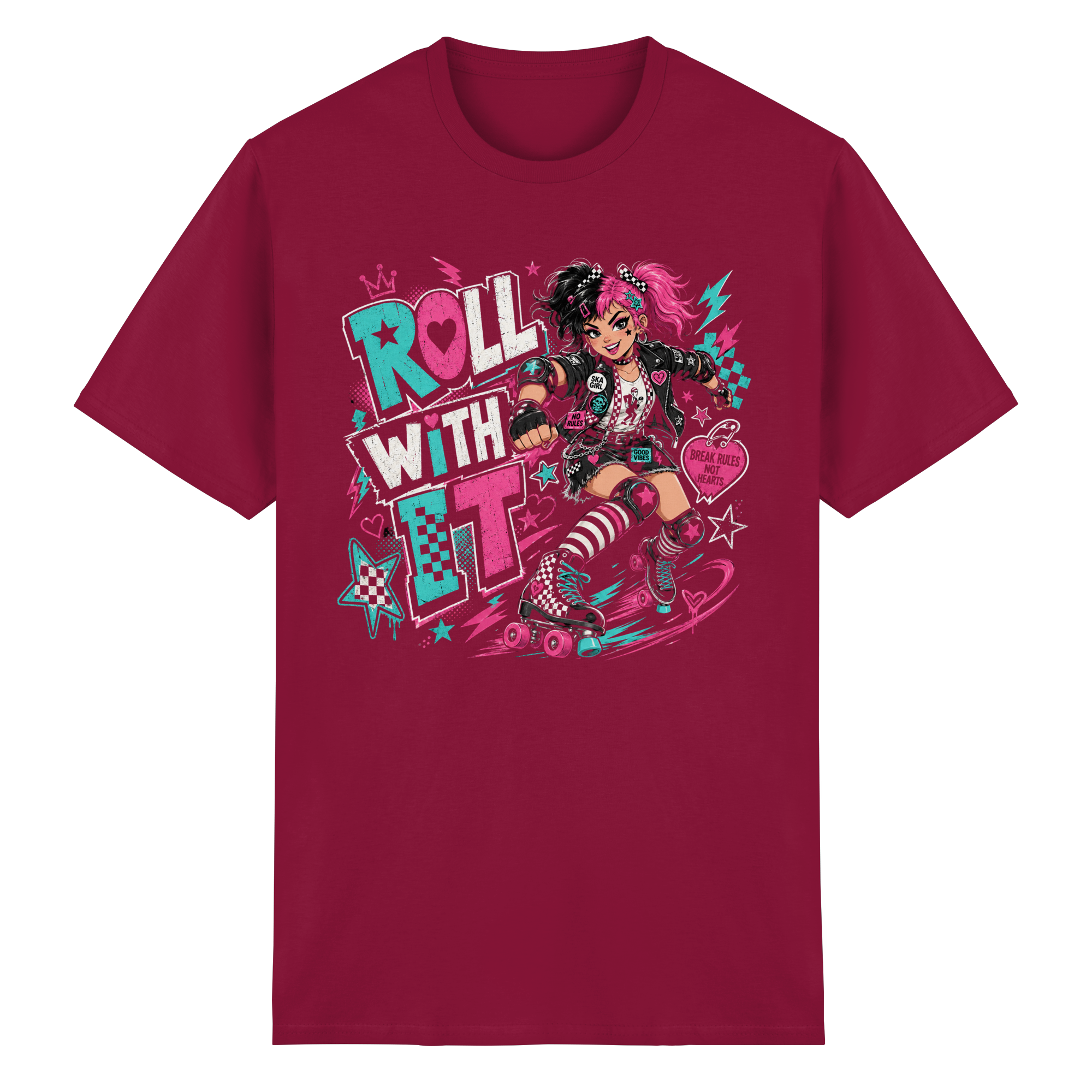 ROLL WITH IT - Heavy Cotton T-Shirt