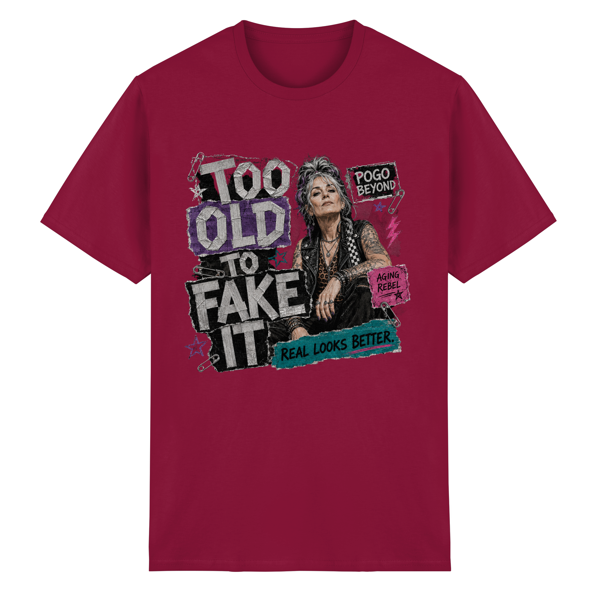 TOO OLD TO FAKE IT - Heavy Cotton T-Shirt