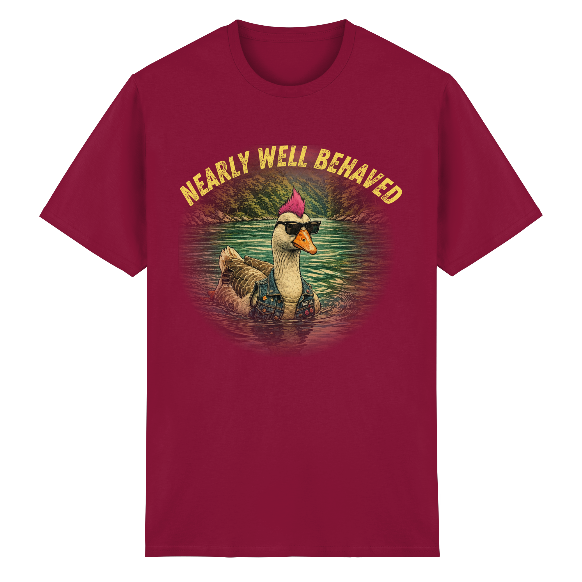 NEARLY BEHAVED - Heavy Cotton T-Shirt