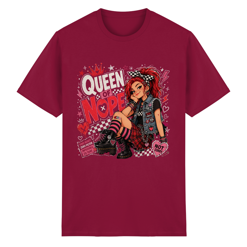 QUEEN OF NOPE - Heavy Cotton T-Shirt
