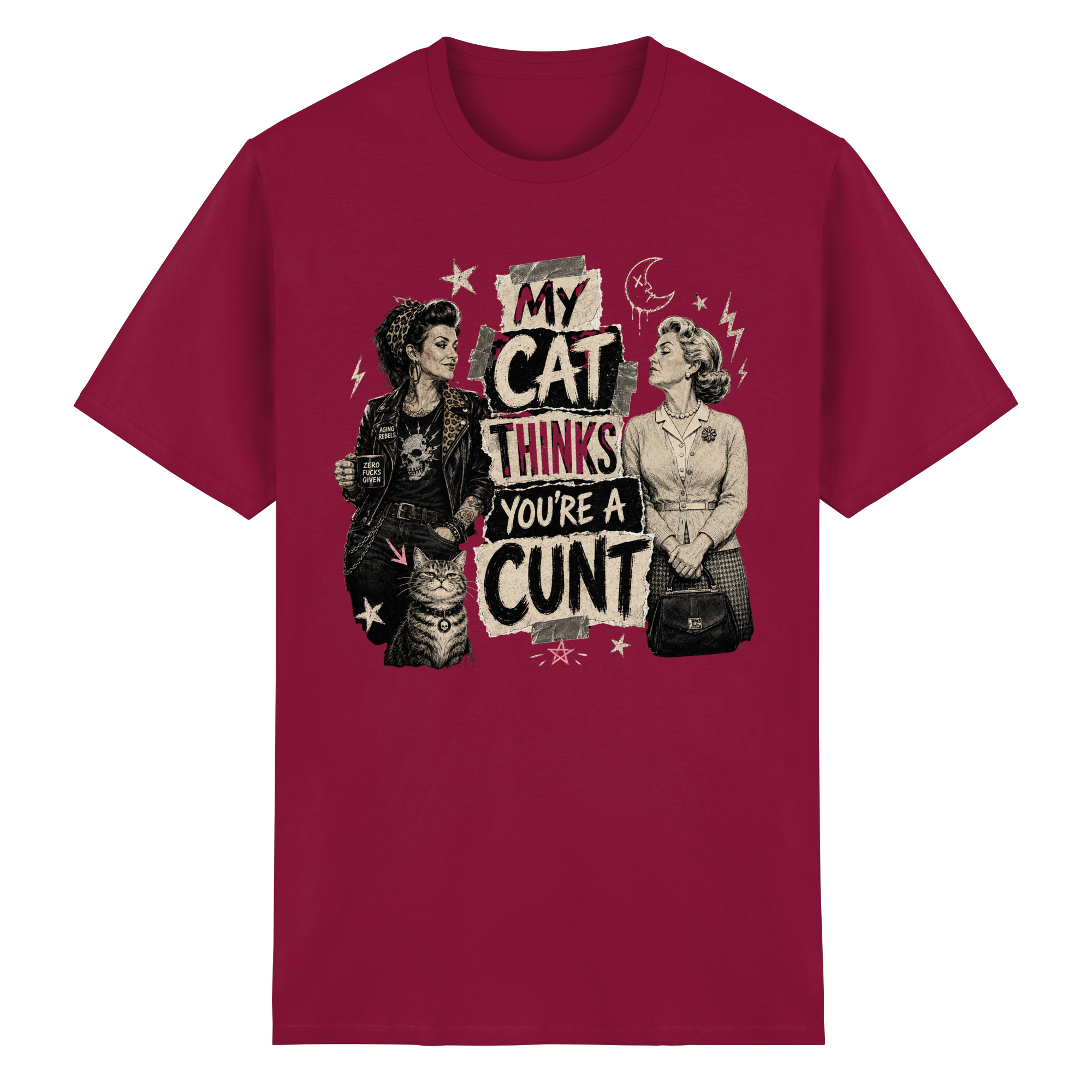 MY CAT THINKS... - Heavy Cotton T-Shirt