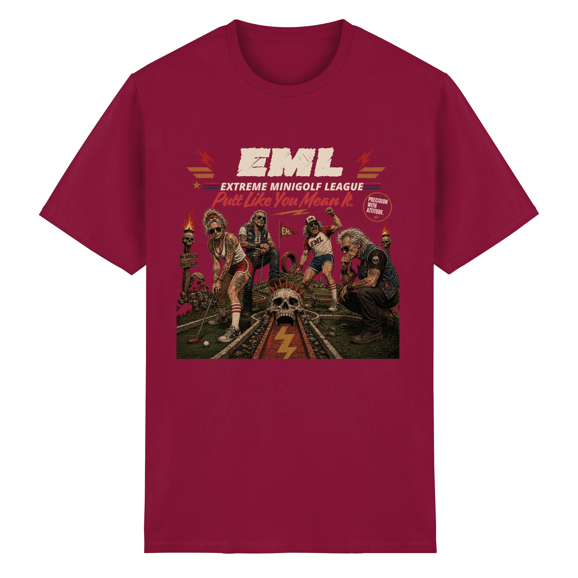 EXTREME MINIGOLF LEAGUE - Heavy Cotton T-Shirt