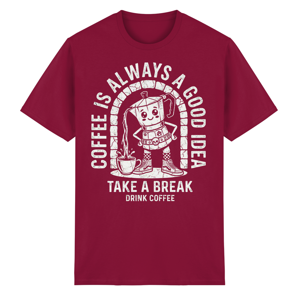 PUNK BREW – Coffee Is Always A Good Idea - Heavy Cotton T-Shirt