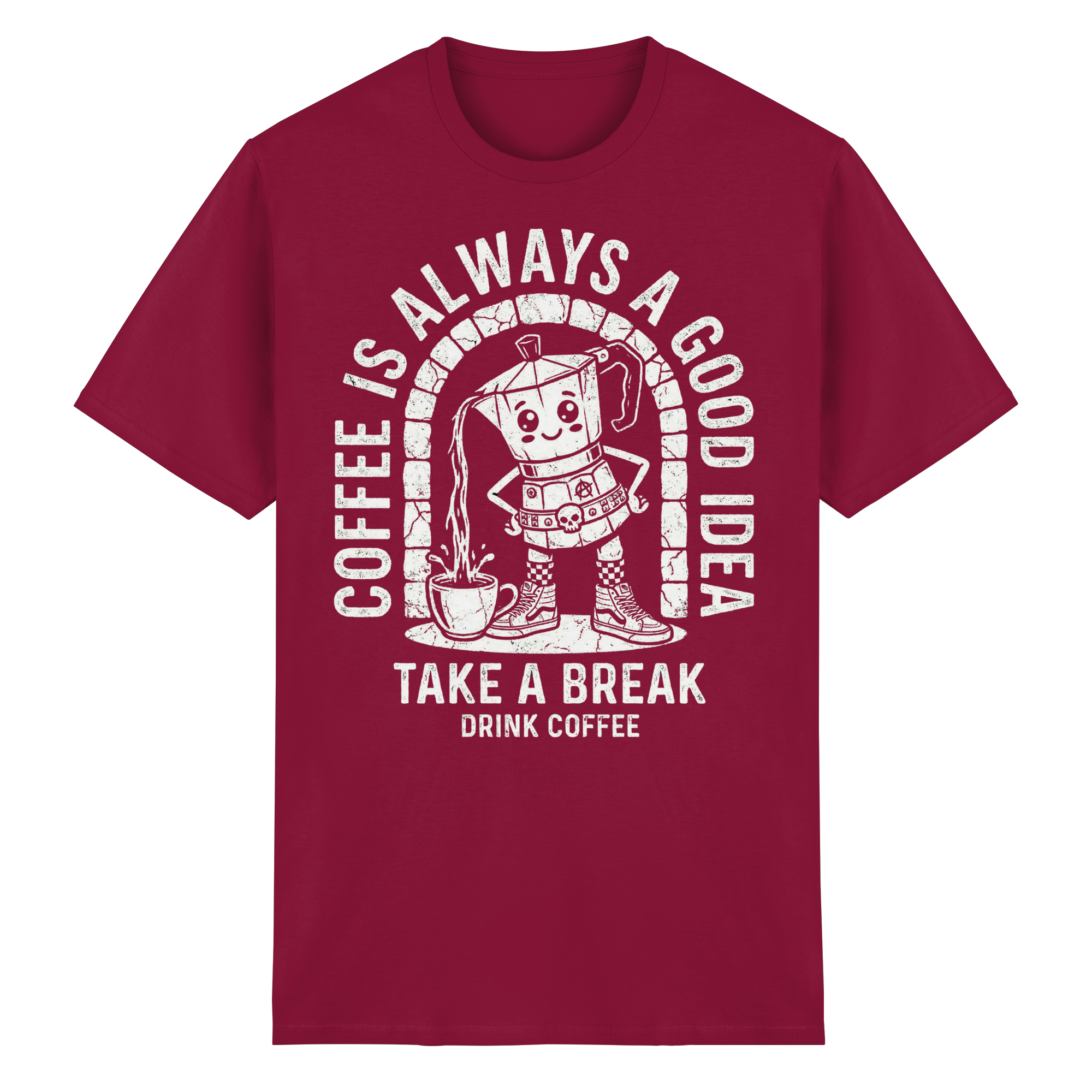 PUNK BREW – Coffee Is Always A Good Idea - Heavy Cotton T-Shirt
