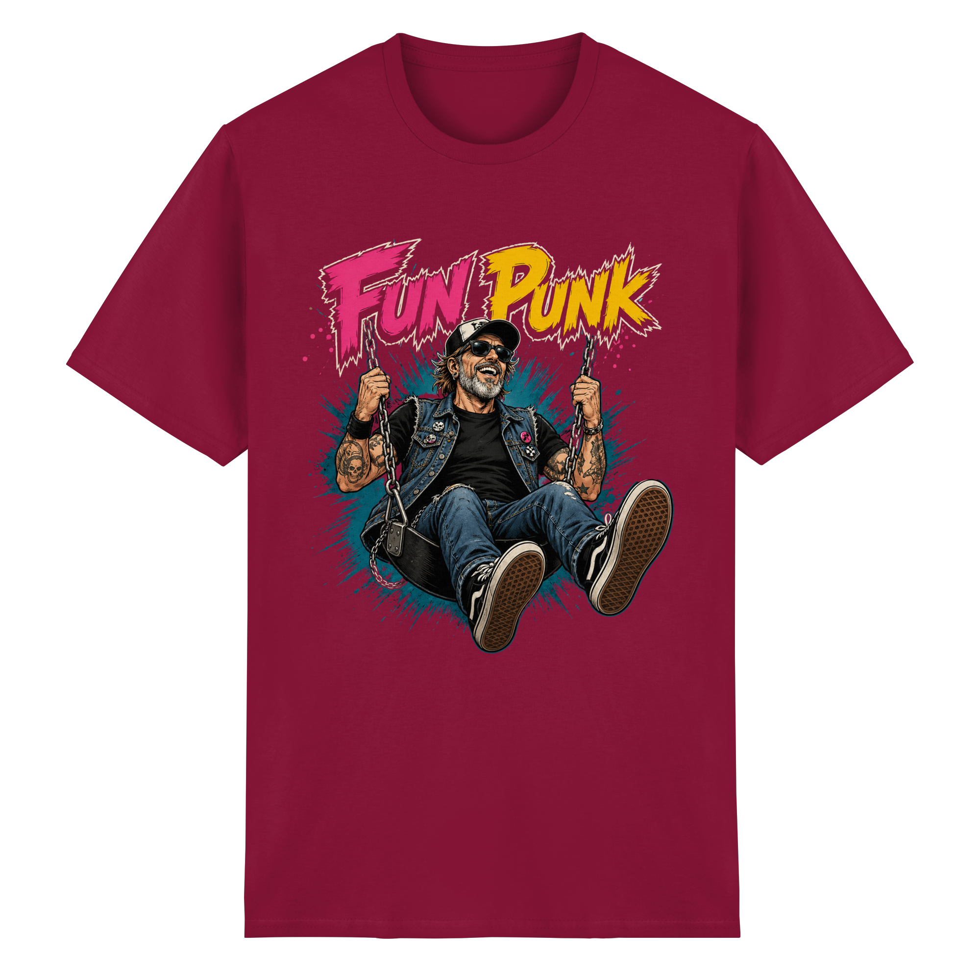 FUN PUNK SWING - Heavy Cotton T-Shirt