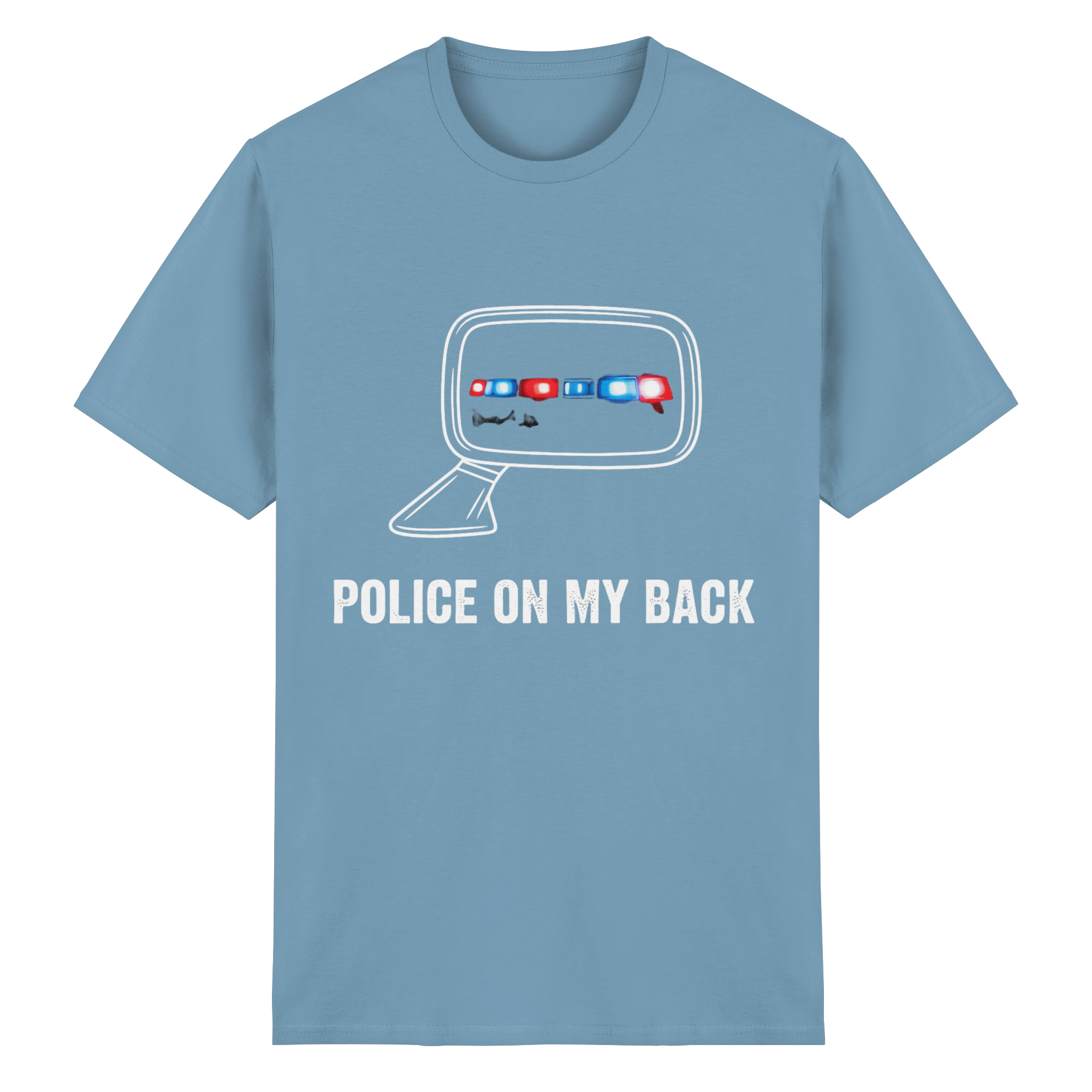 POLICE ON MY BACK - Heavy Cotton T-Shirt