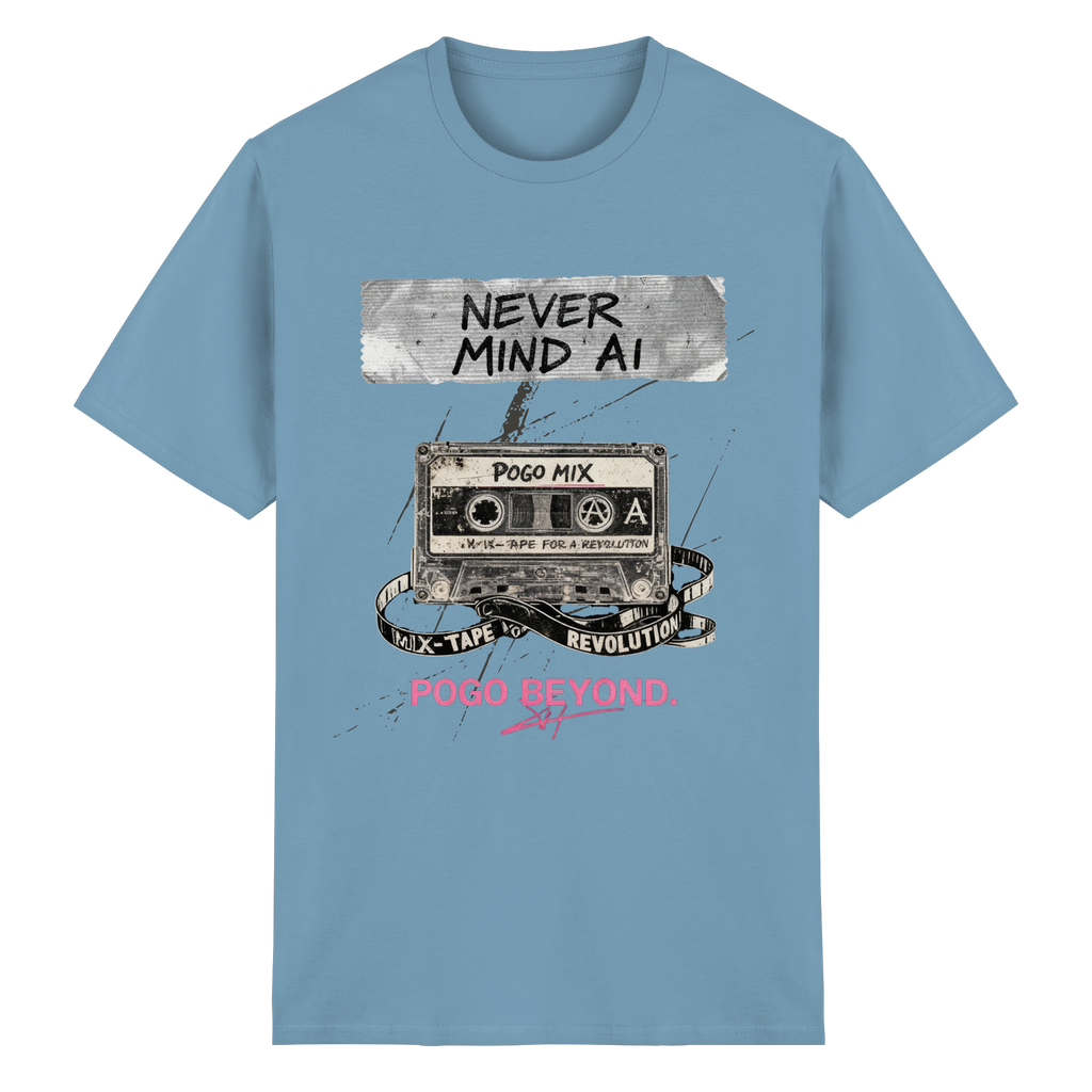 NEVER MIND AI - Heavy Cotton T-Shirt