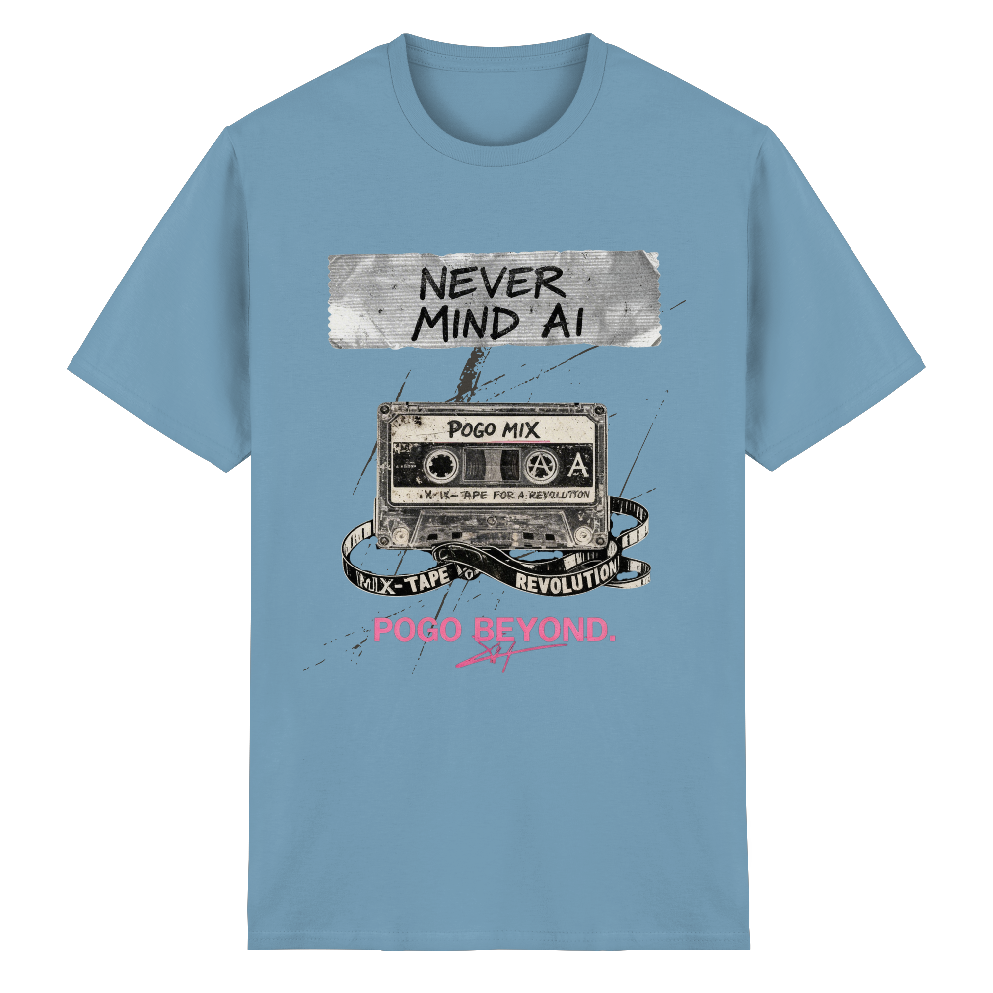 NEVER MIND AI - Heavy Cotton T-Shirt