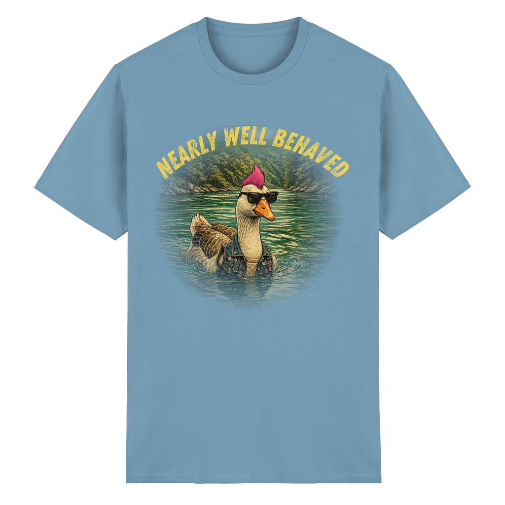 NEARLY BEHAVED - Heavy Cotton T-Shirt