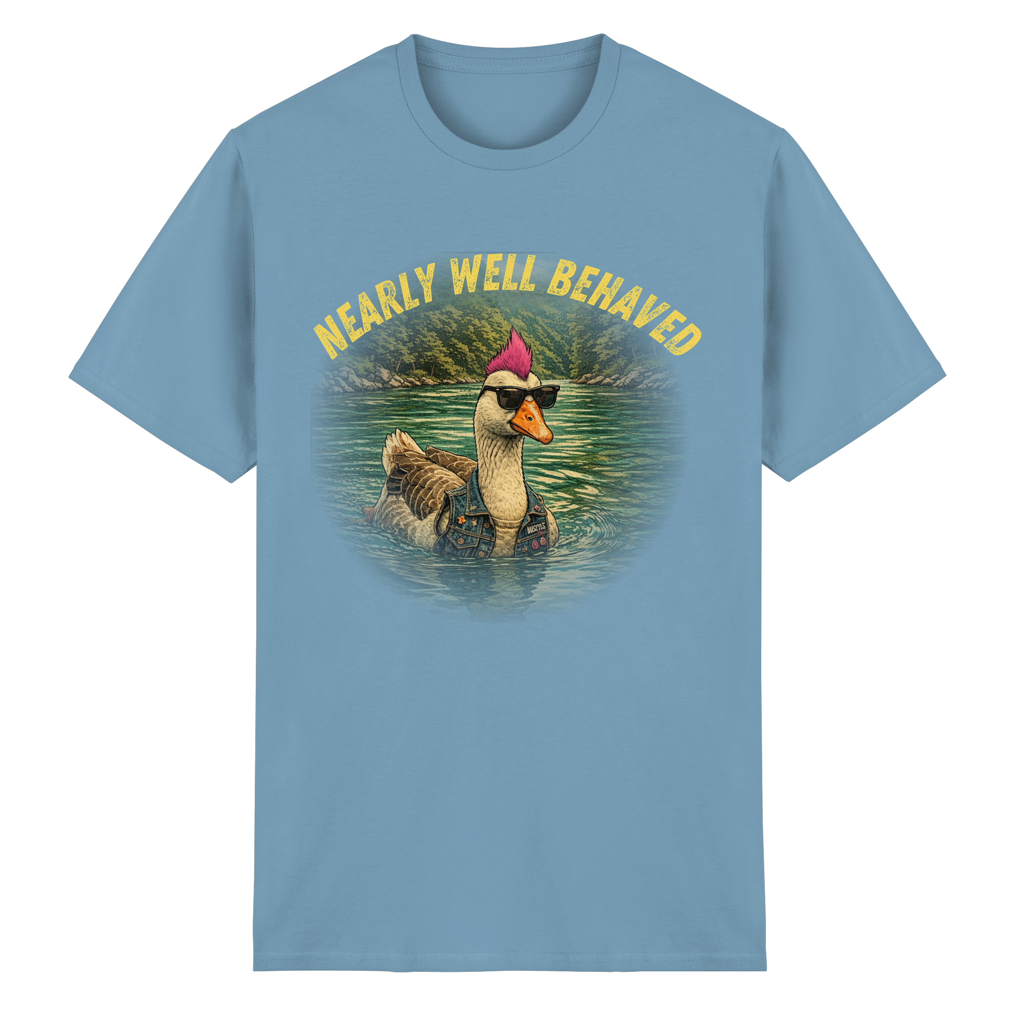 NEARLY BEHAVED - Heavy Cotton T-Shirt