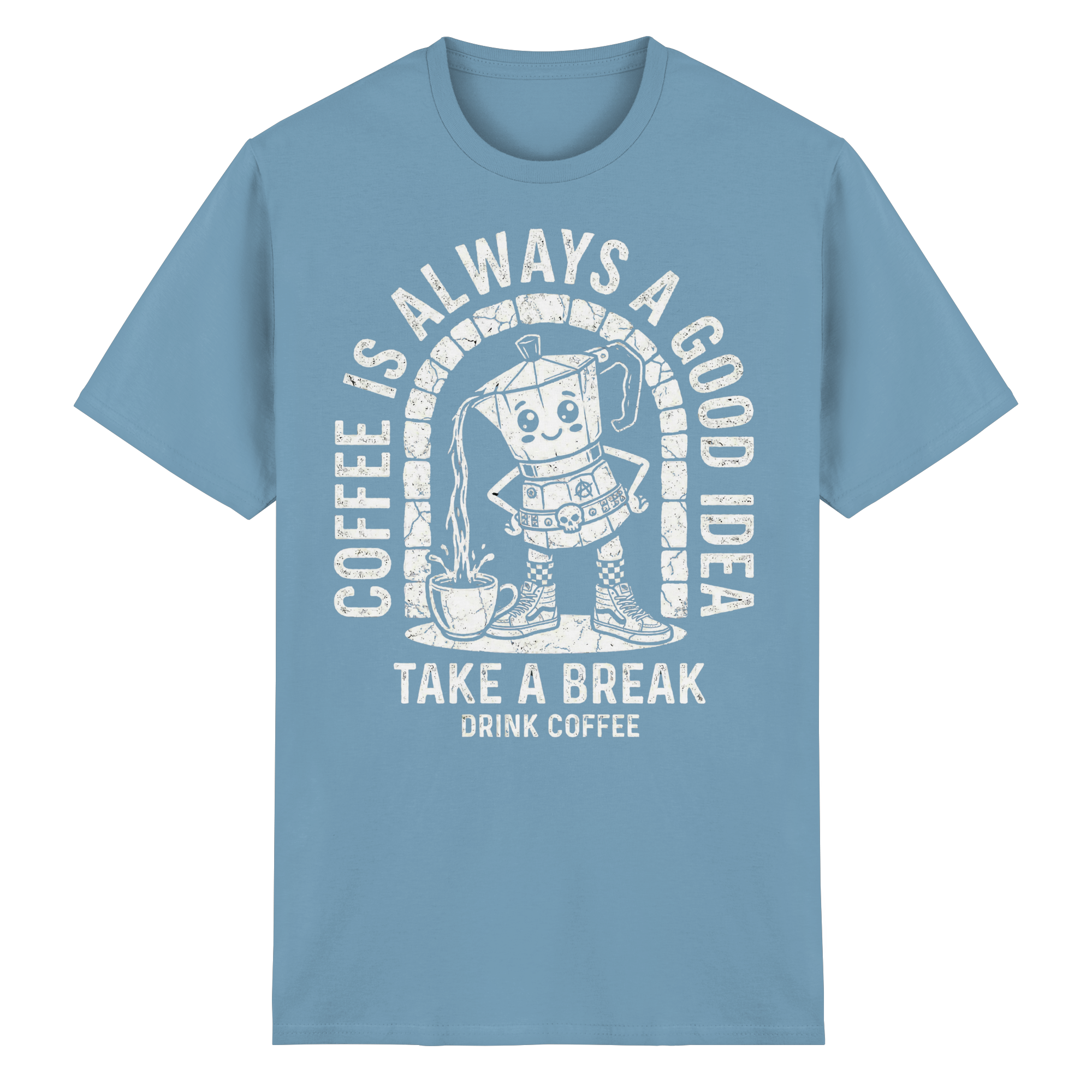 PUNK BREW – Coffee Is Always A Good Idea - Heavy Cotton T-Shirt