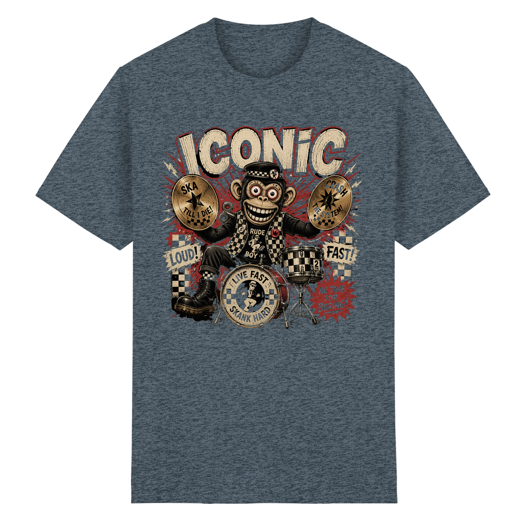 RUDE BOY MONKEY - Heavy Cotton T-Shirt