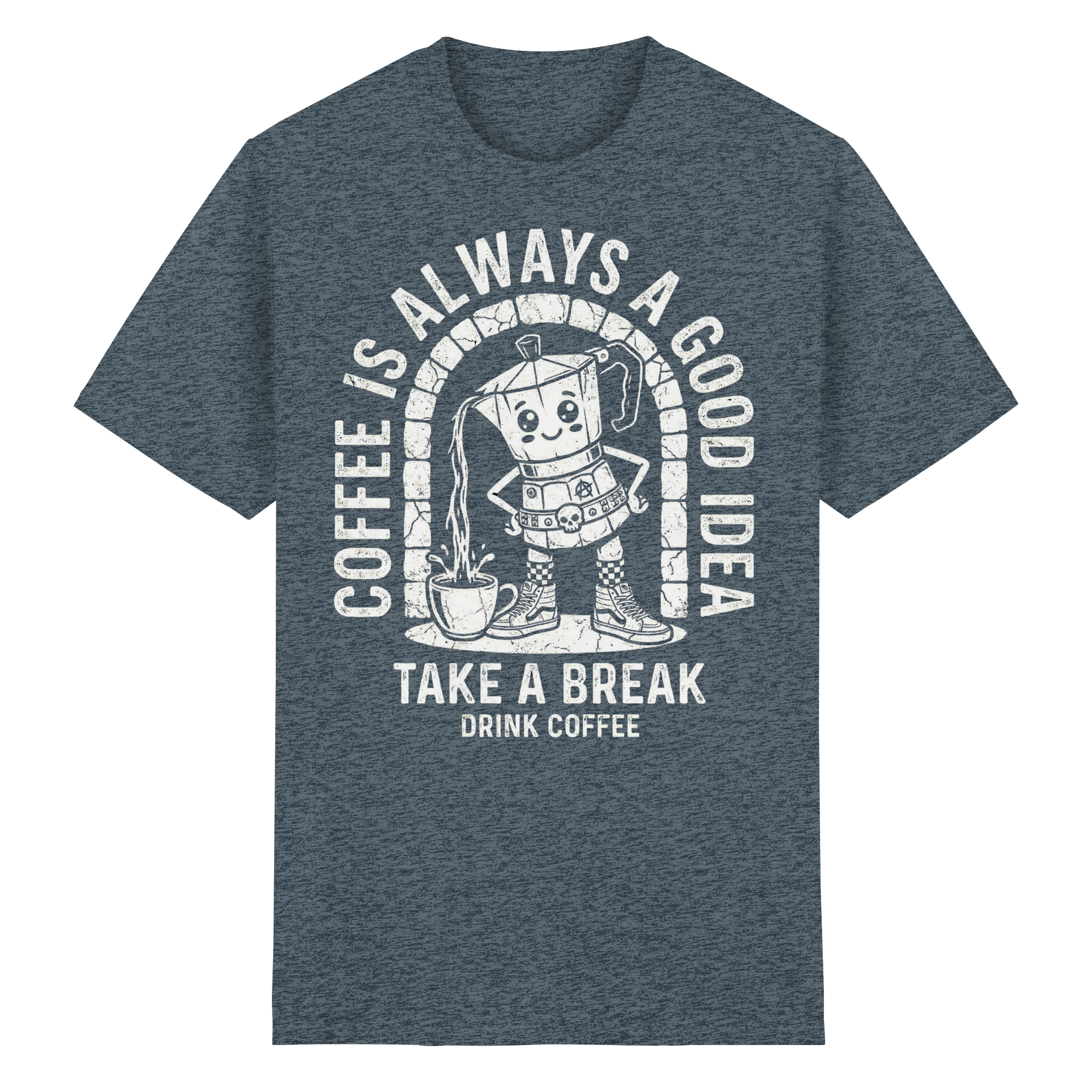 PUNK BREW – Coffee Is Always A Good Idea - Heavy Cotton T-Shirt