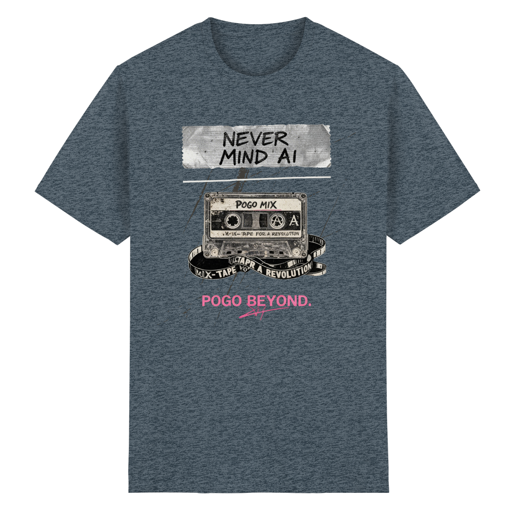 NEVER MIND AI - Heavy Cotton T-Shirt
