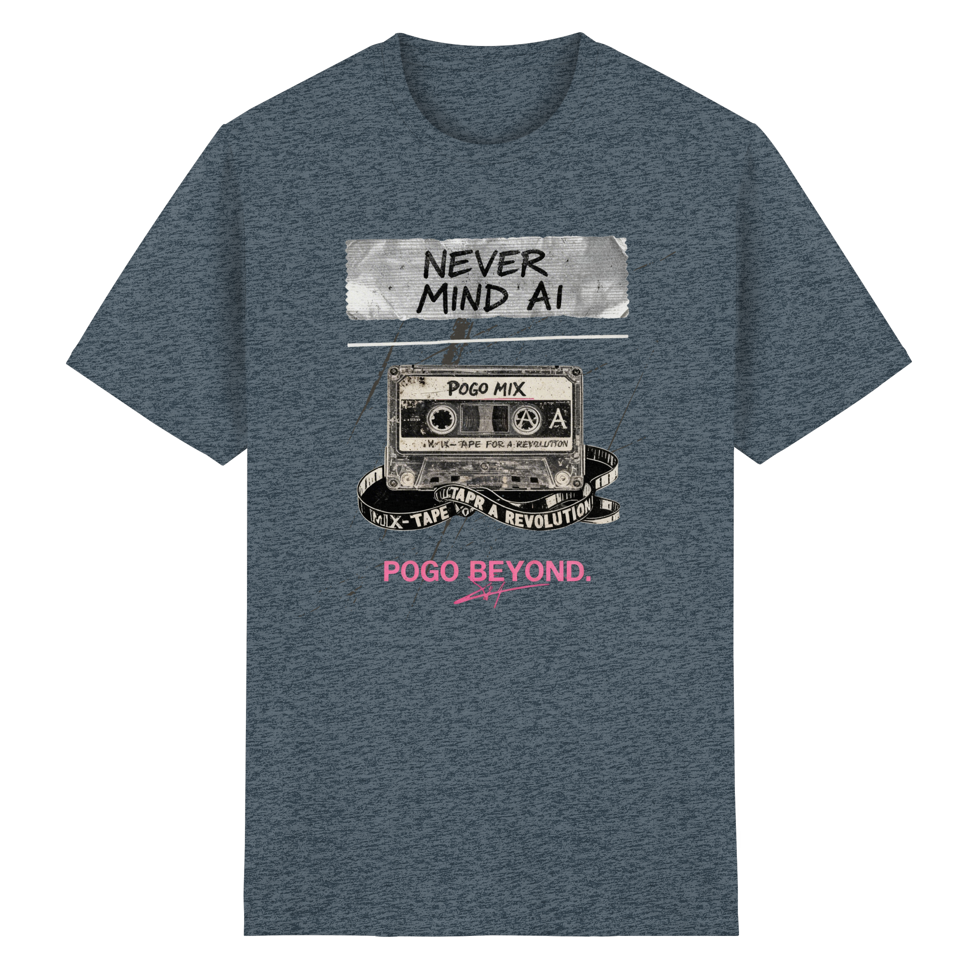 NEVER MIND AI - Heavy Cotton T-Shirt