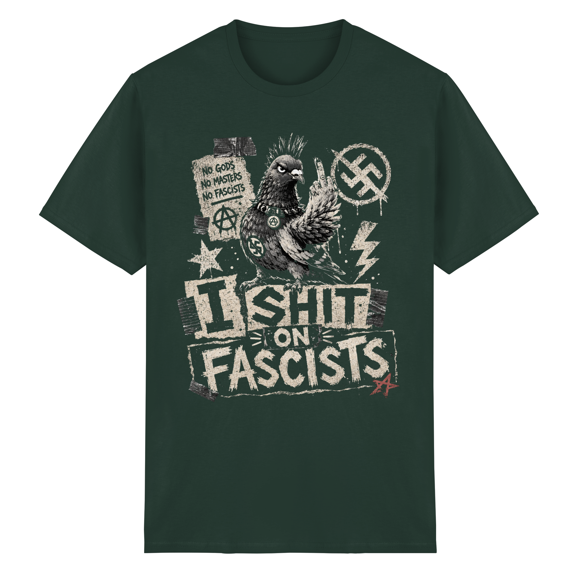 I SHIT ON FASCISTS - Heavy Cotton T-Shirt