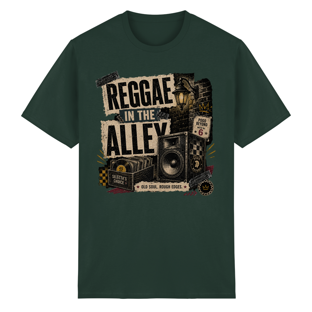 REGGAE IN THE ALLEY - Heavy Cotton T-Shirt
