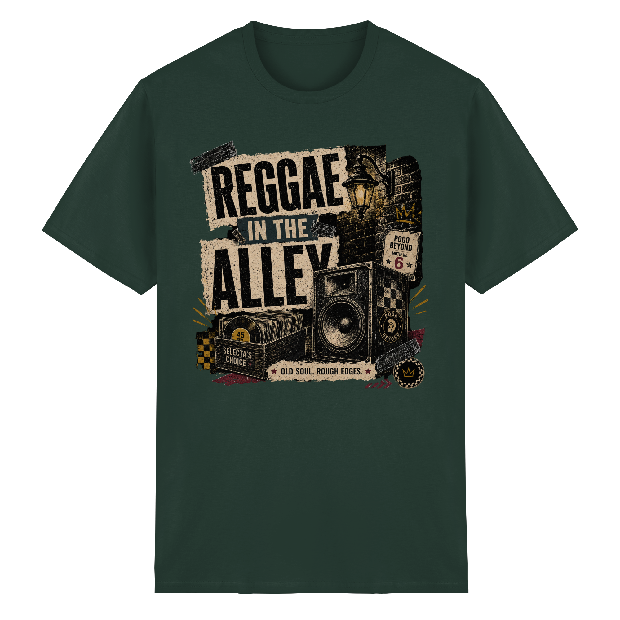 REGGAE IN THE ALLEY - Heavy Cotton T-Shirt