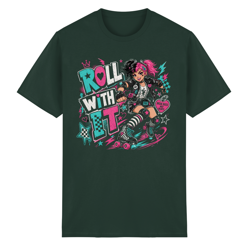 ROLL WITH IT - Heavy Cotton T-Shirt