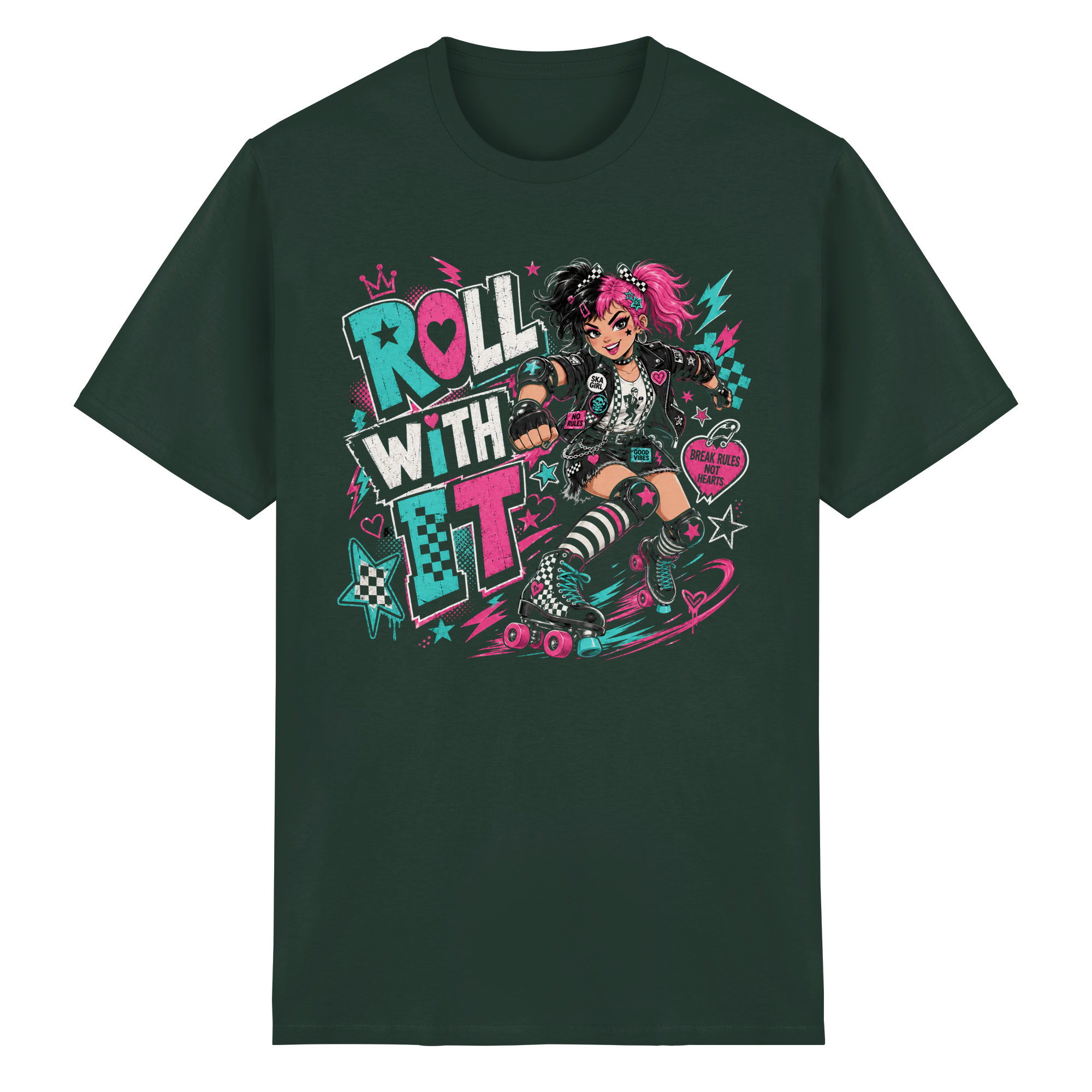 ROLL WITH IT - Heavy Cotton T-Shirt