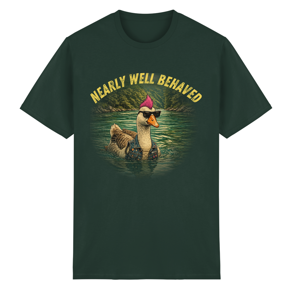 NEARLY BEHAVED - Heavy Cotton T-Shirt