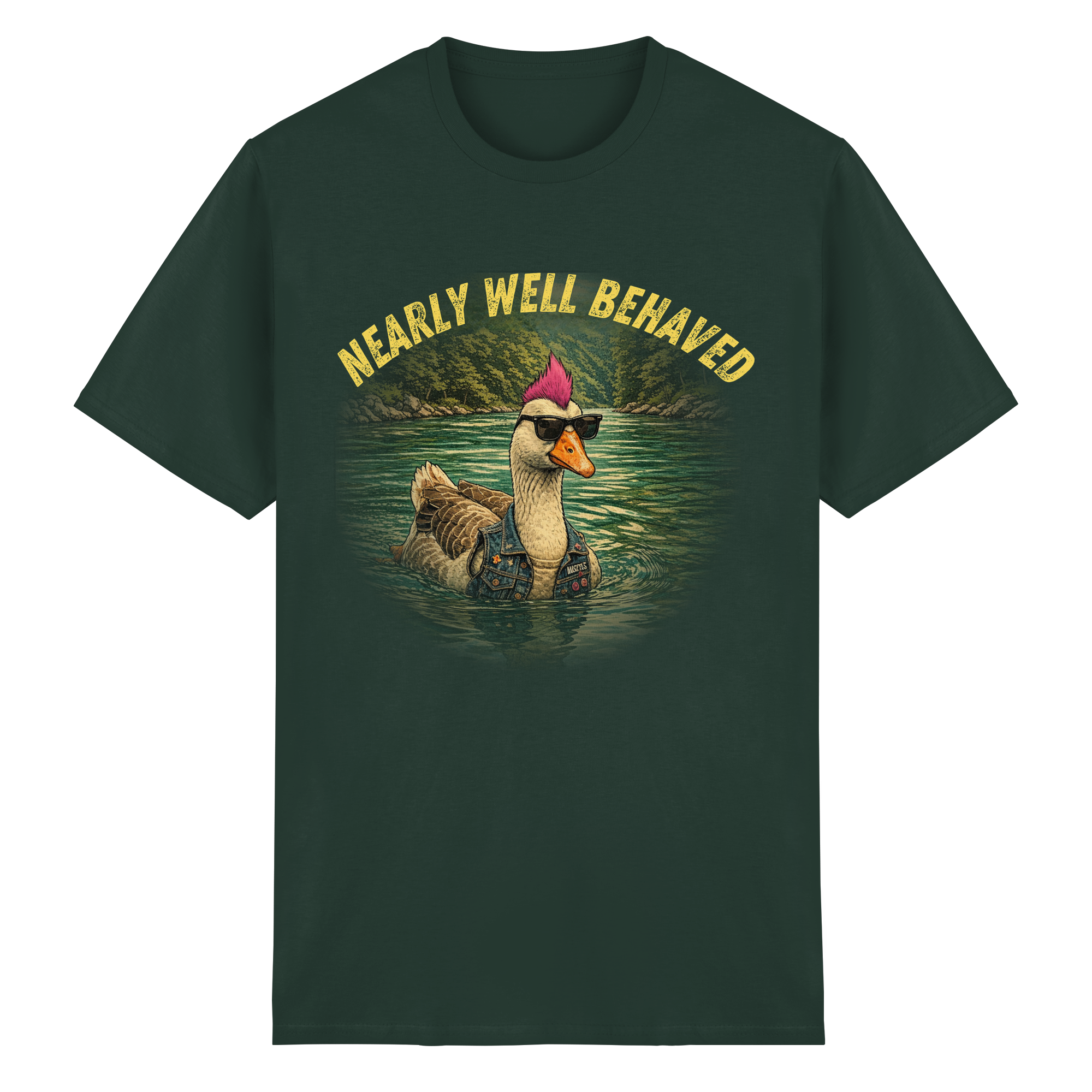 NEARLY BEHAVED - Heavy Cotton T-Shirt