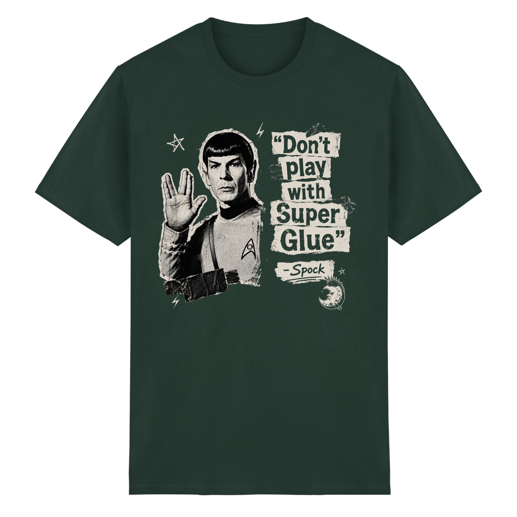 DON'T PLAY WITH SUPER GLUE - Heavy Cotton T-Shirt