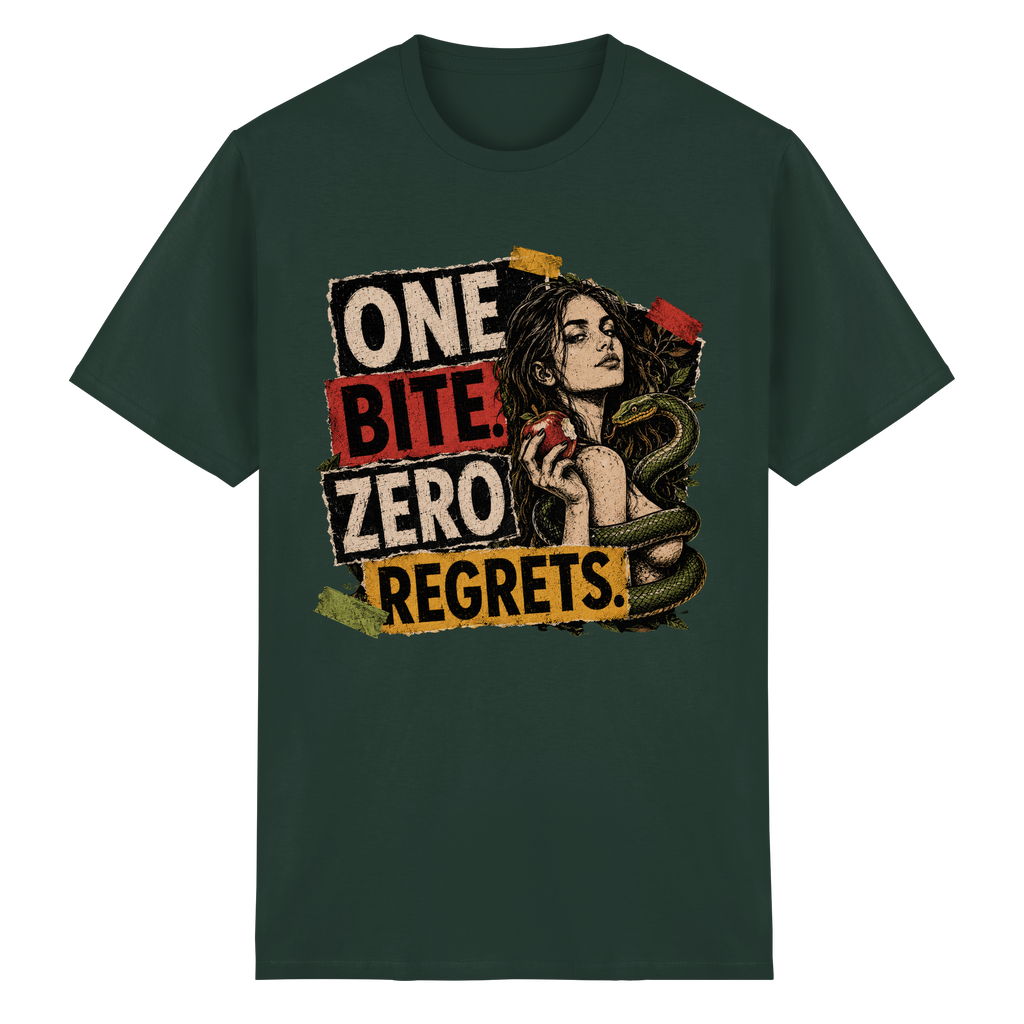 ONE BITE. ZERO REGRETS. - Heavy Cotton T-Shirt