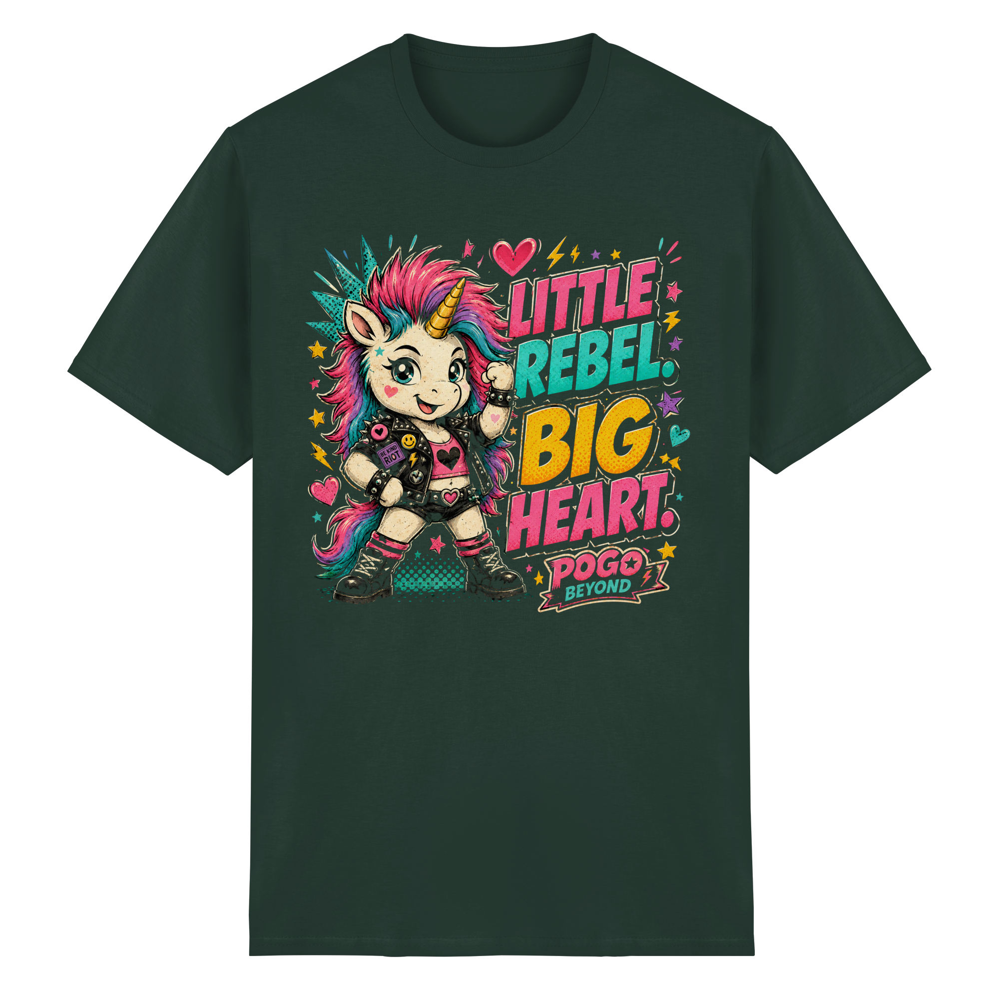 LITTLE REBEL BIG HEART - Heavy Cotton T-Shirt