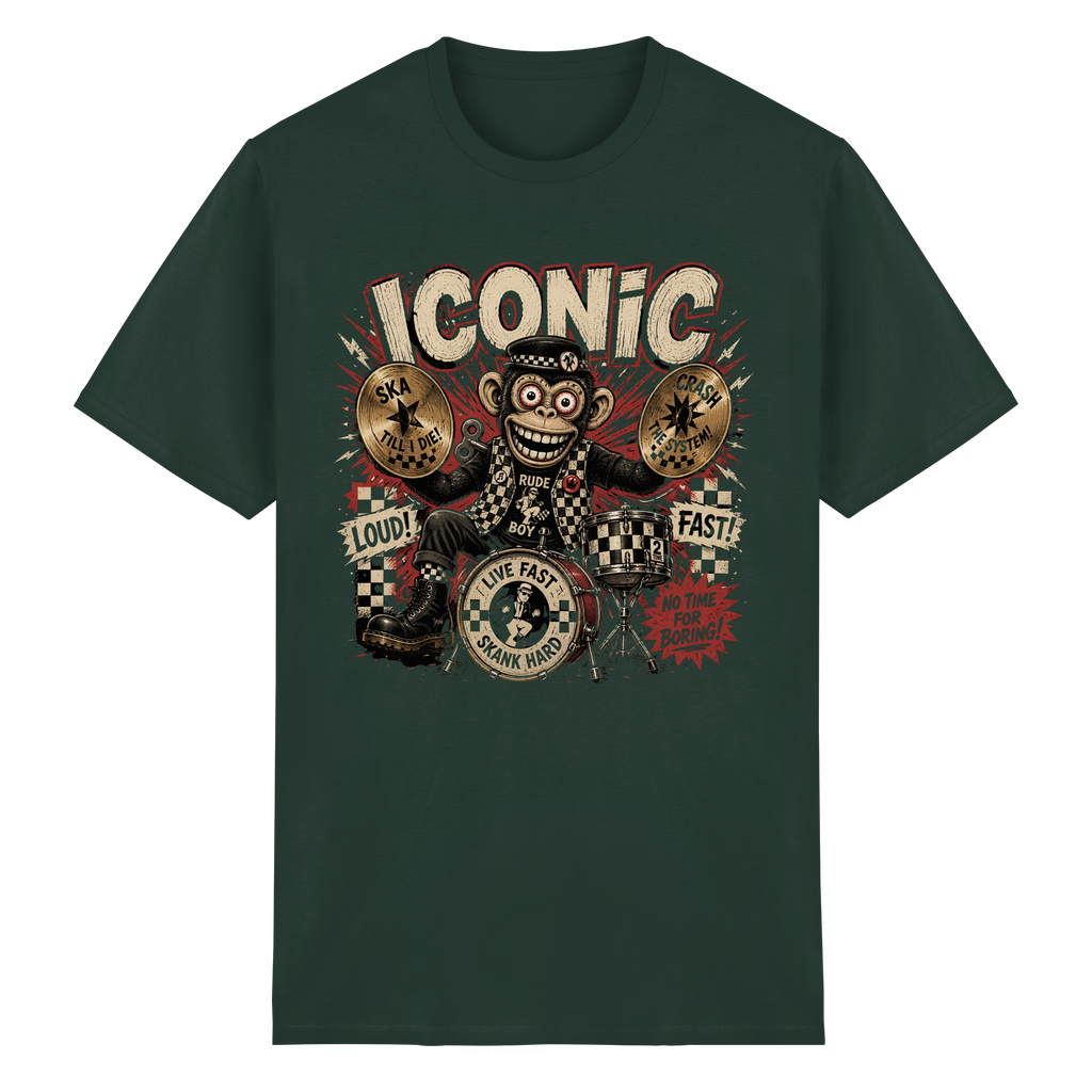 RUDE BOY MONKEY - Heavy Cotton T-Shirt