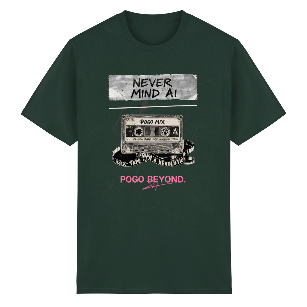 NEVER MIND AI - Heavy Cotton T-Shirt