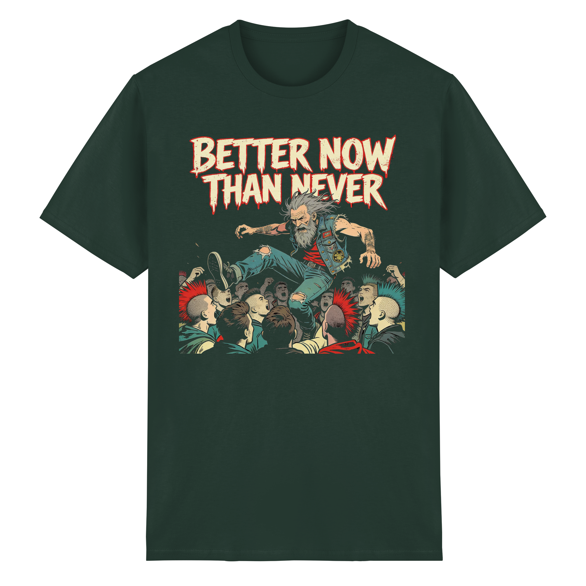 BETTER NOW THAN NEVER - Heavy Cotton T-Shirt