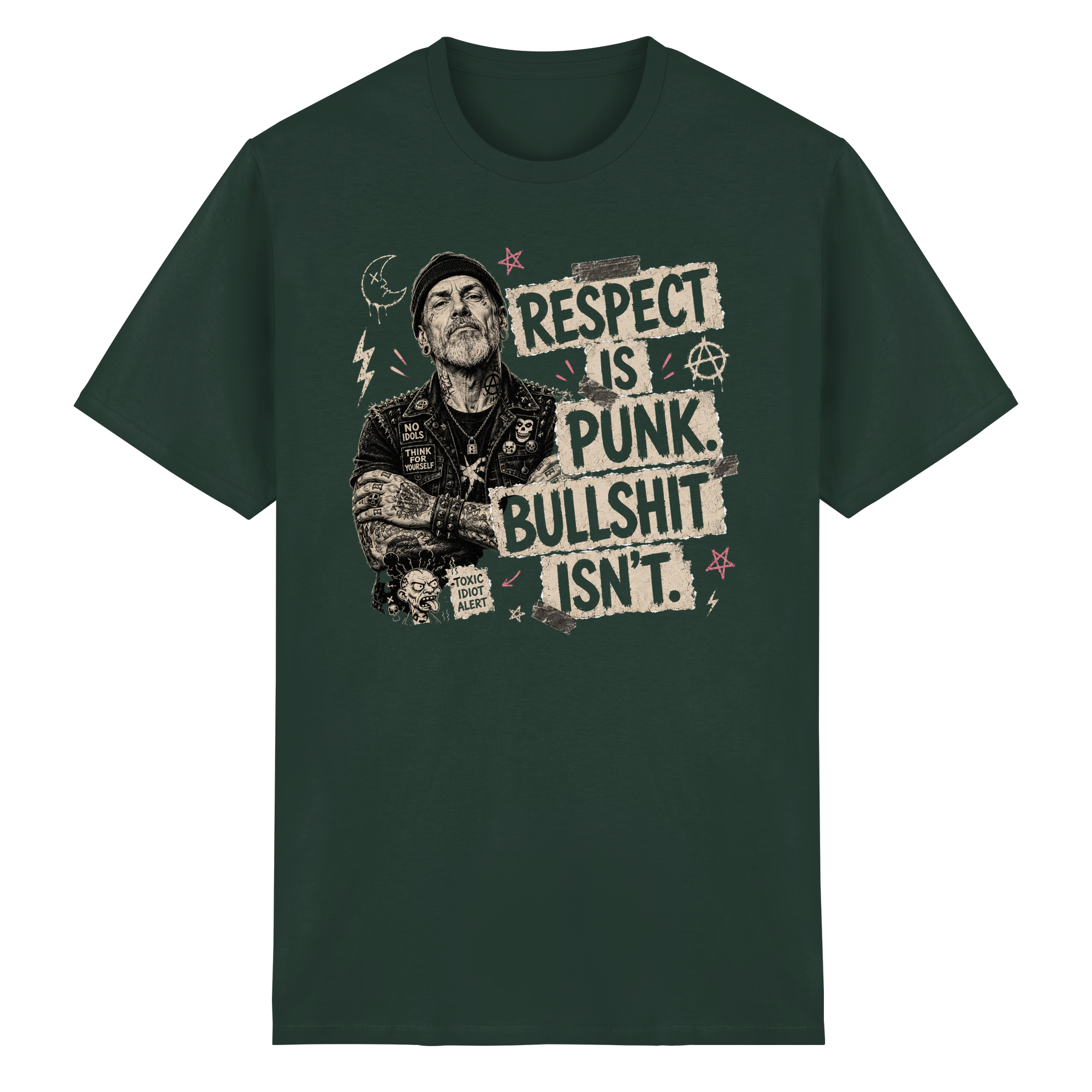 RESPECT IS PUNK - Heavy Cotton T-Shirt