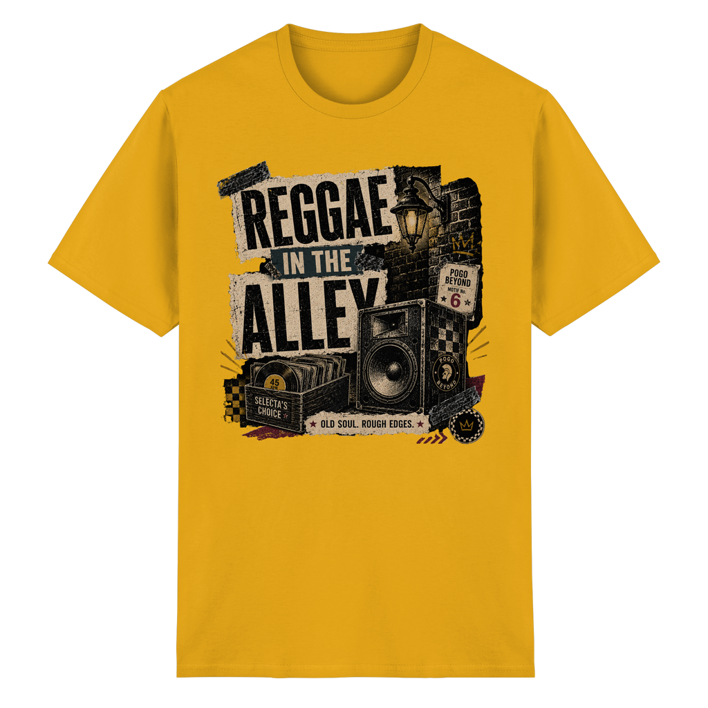 REGGAE IN THE ALLEY - Heavy Cotton T-Shirt