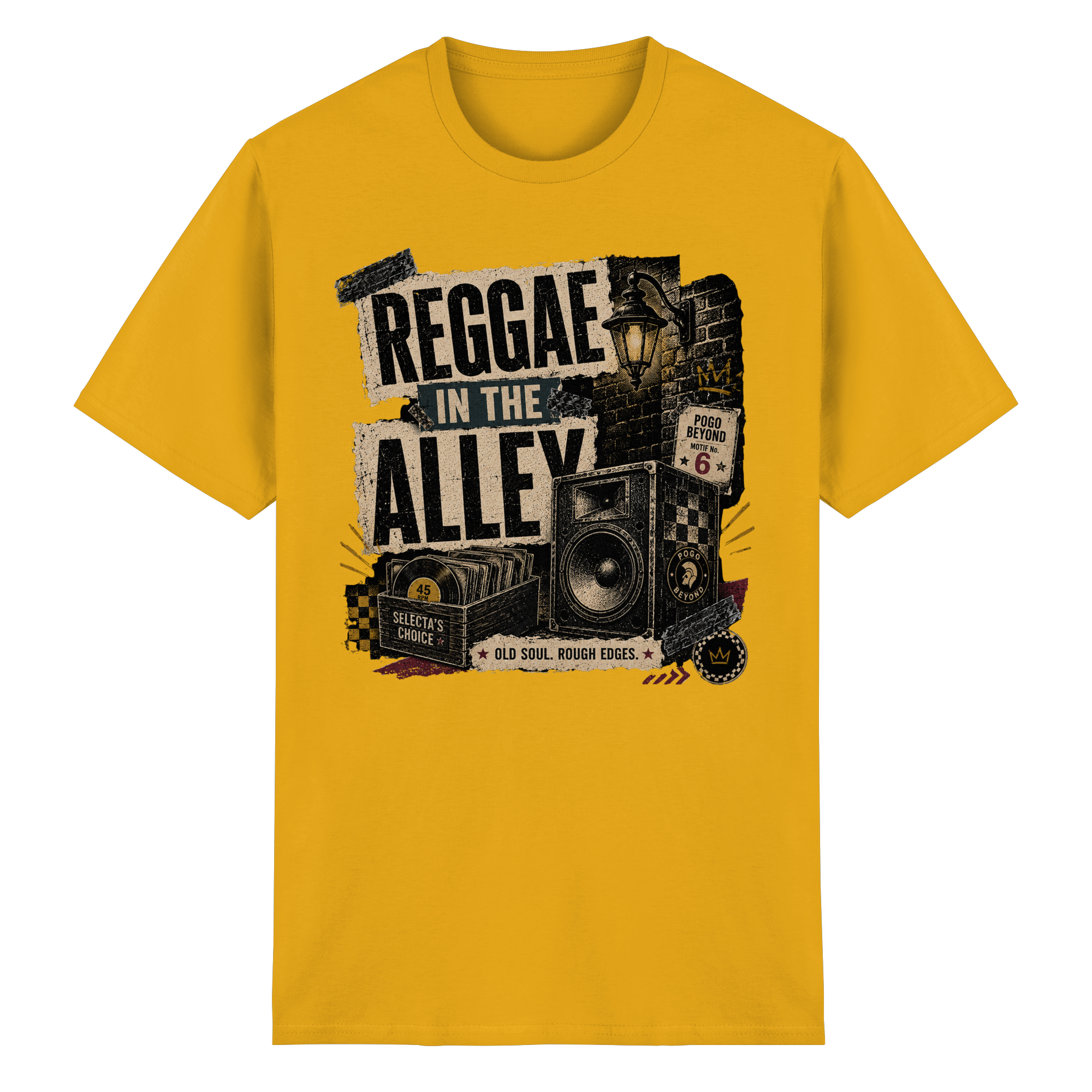 REGGAE IN THE ALLEY - Heavy Cotton T-Shirt