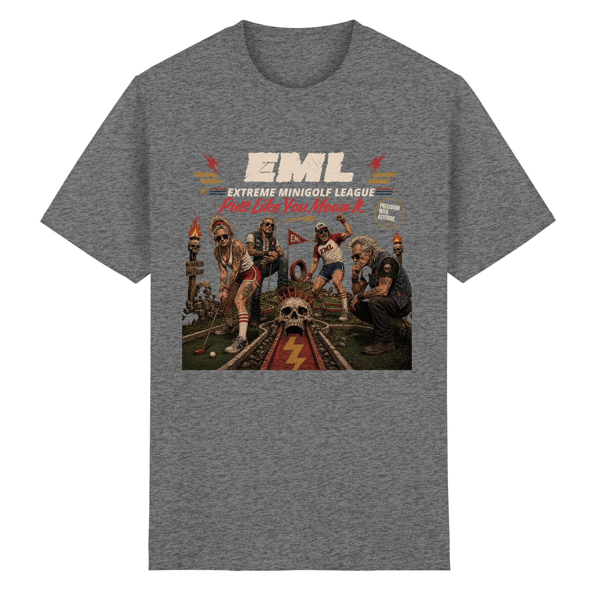 EXTREME MINIGOLF LEAGUE - Heavy Cotton T-Shirt