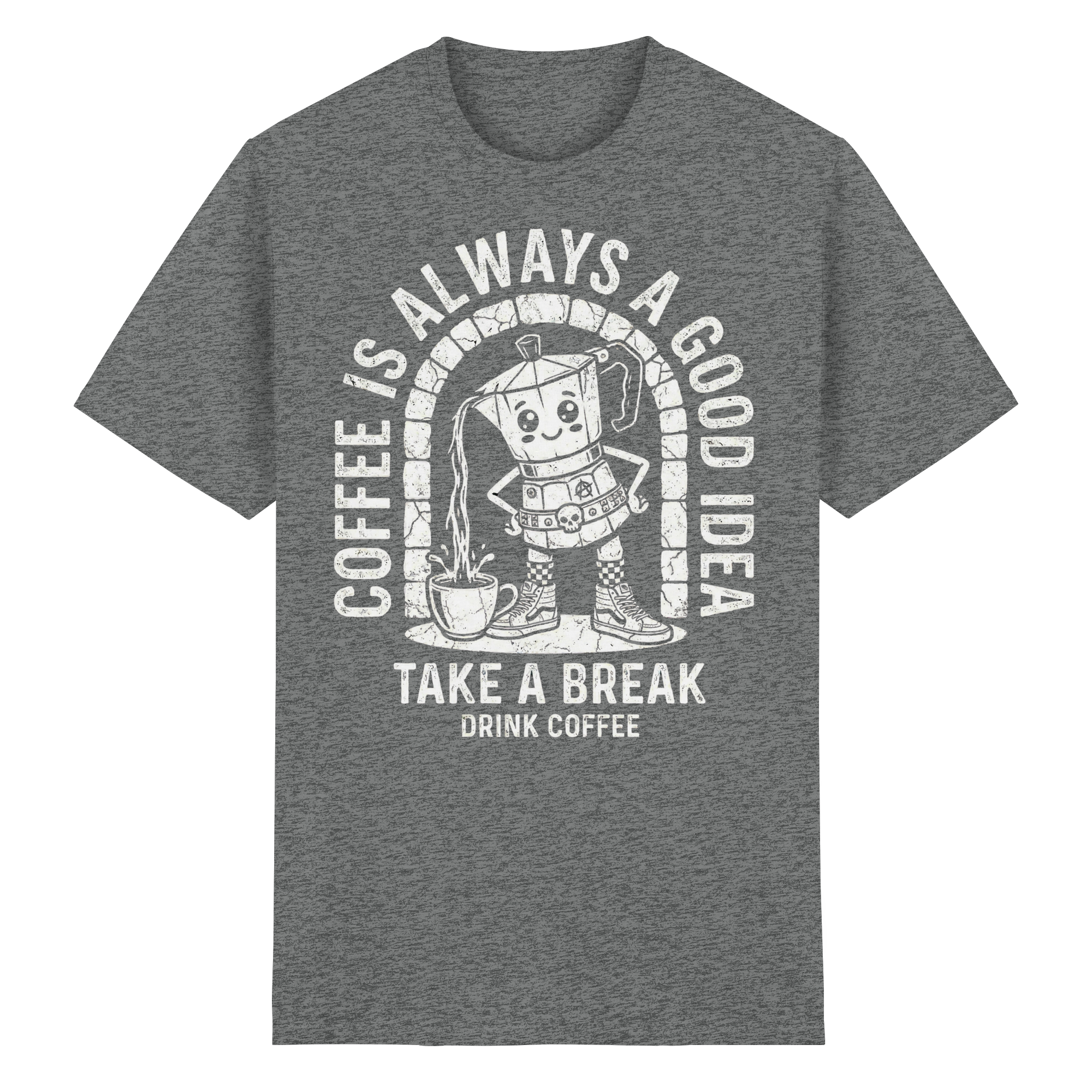 PUNK BREW – Coffee Is Always A Good Idea - Heavy Cotton T-Shirt