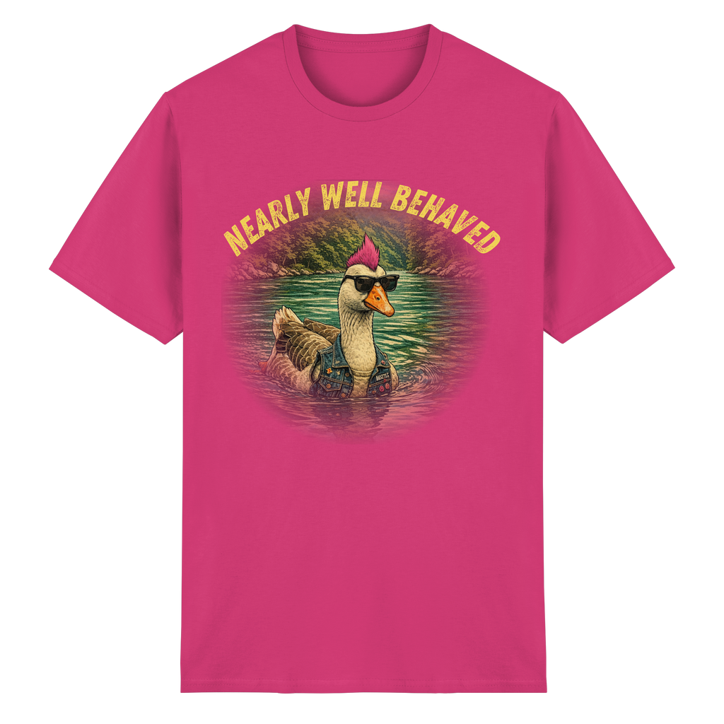 NEARLY BEHAVED - Heavy Cotton T-Shirt