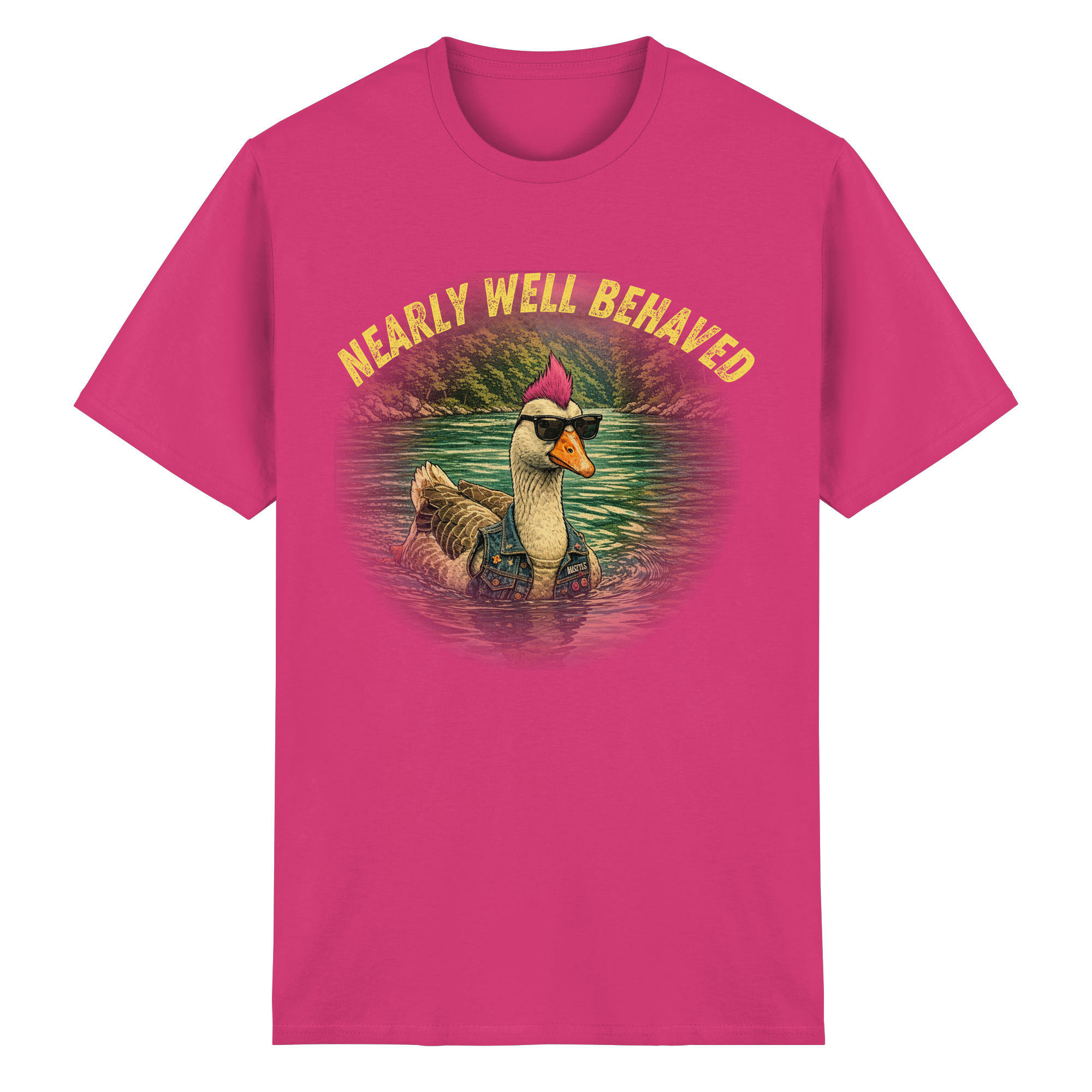 NEARLY BEHAVED - Heavy Cotton T-Shirt