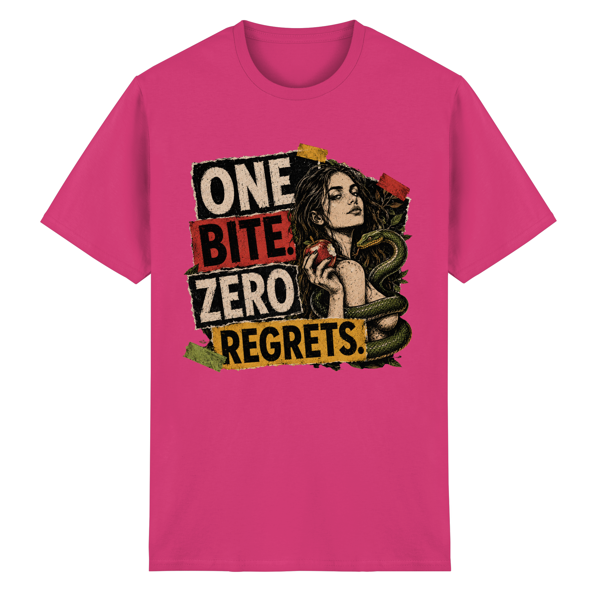 ONE BITE. ZERO REGRETS. - Heavy Cotton T-Shirt